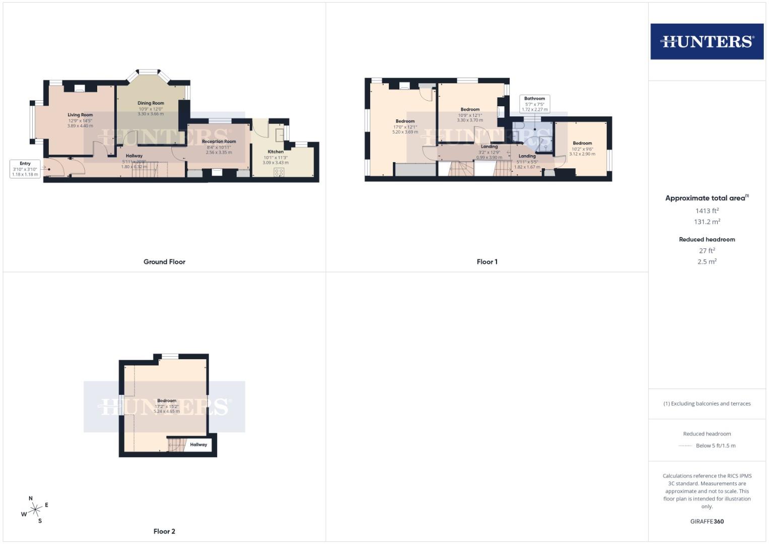 1, Carlton Road, Filey floorplan