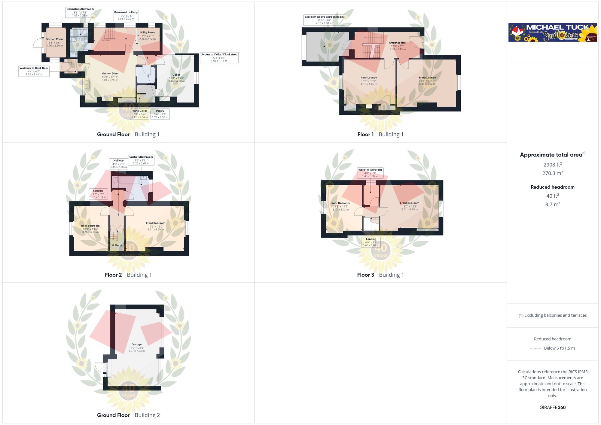 1 North Villas Montpellier, Gloucester floorplan