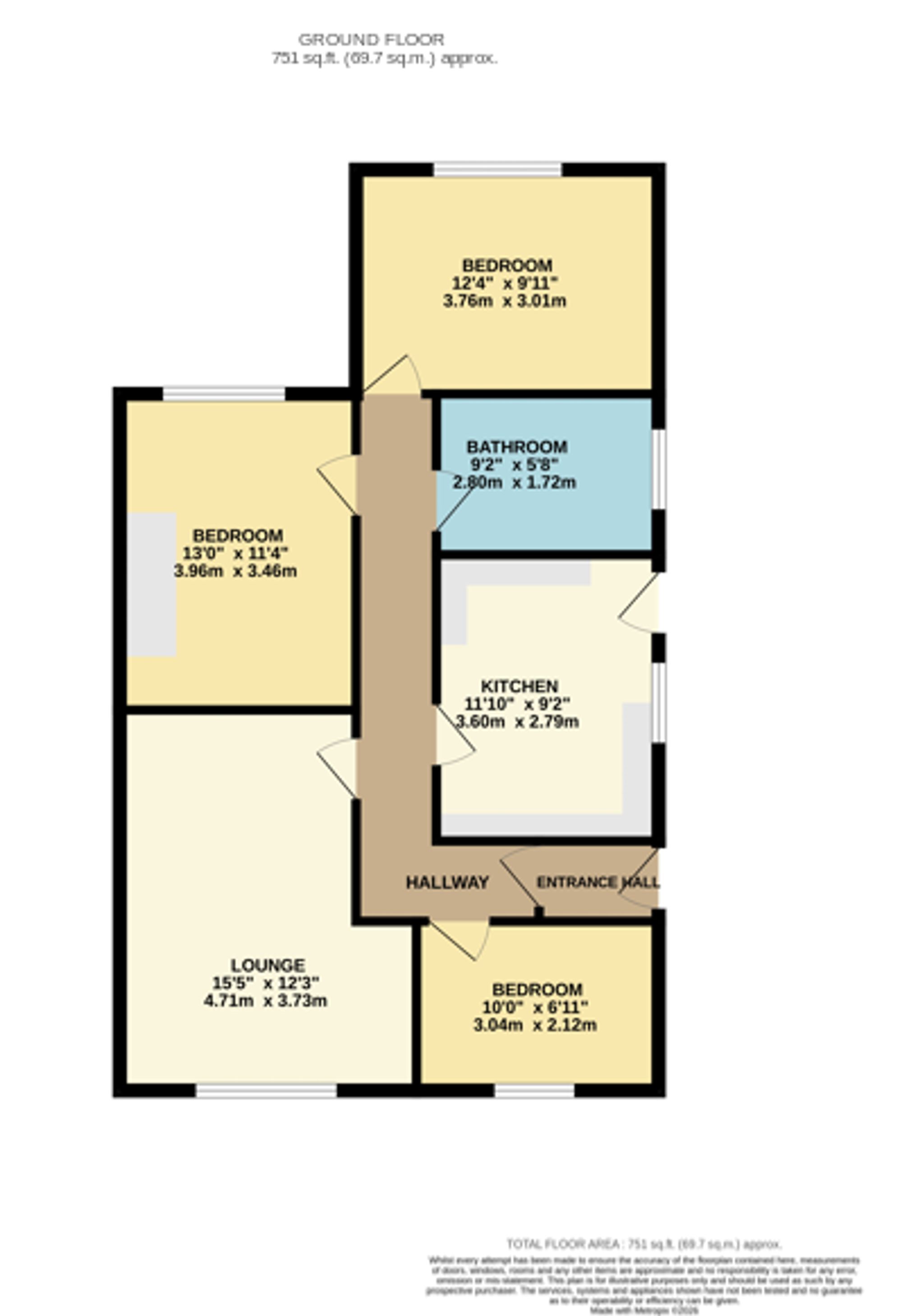3 Meadway, Warrington floorplan
