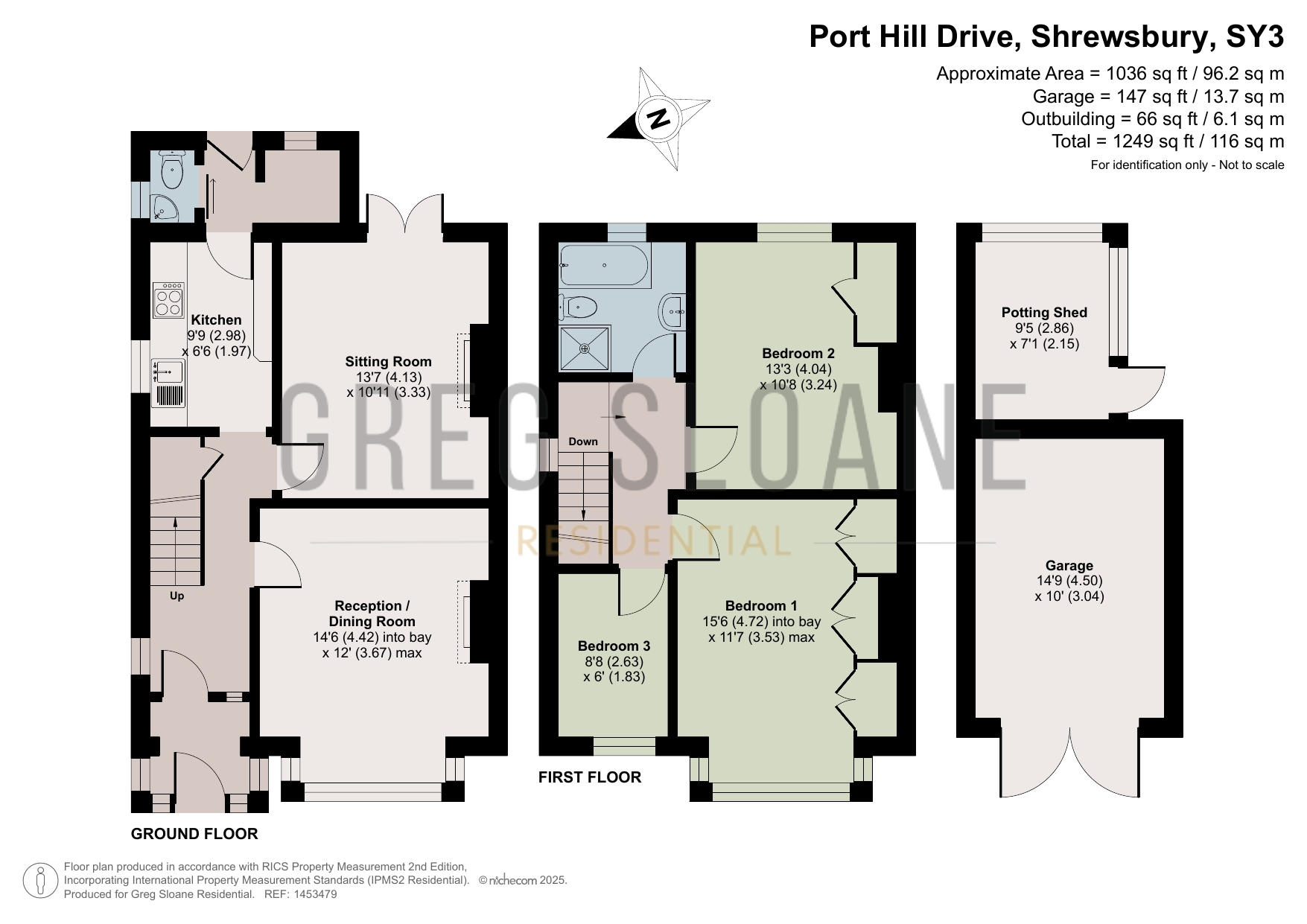 59 Porthill Drive, Shrewsbury floorplan