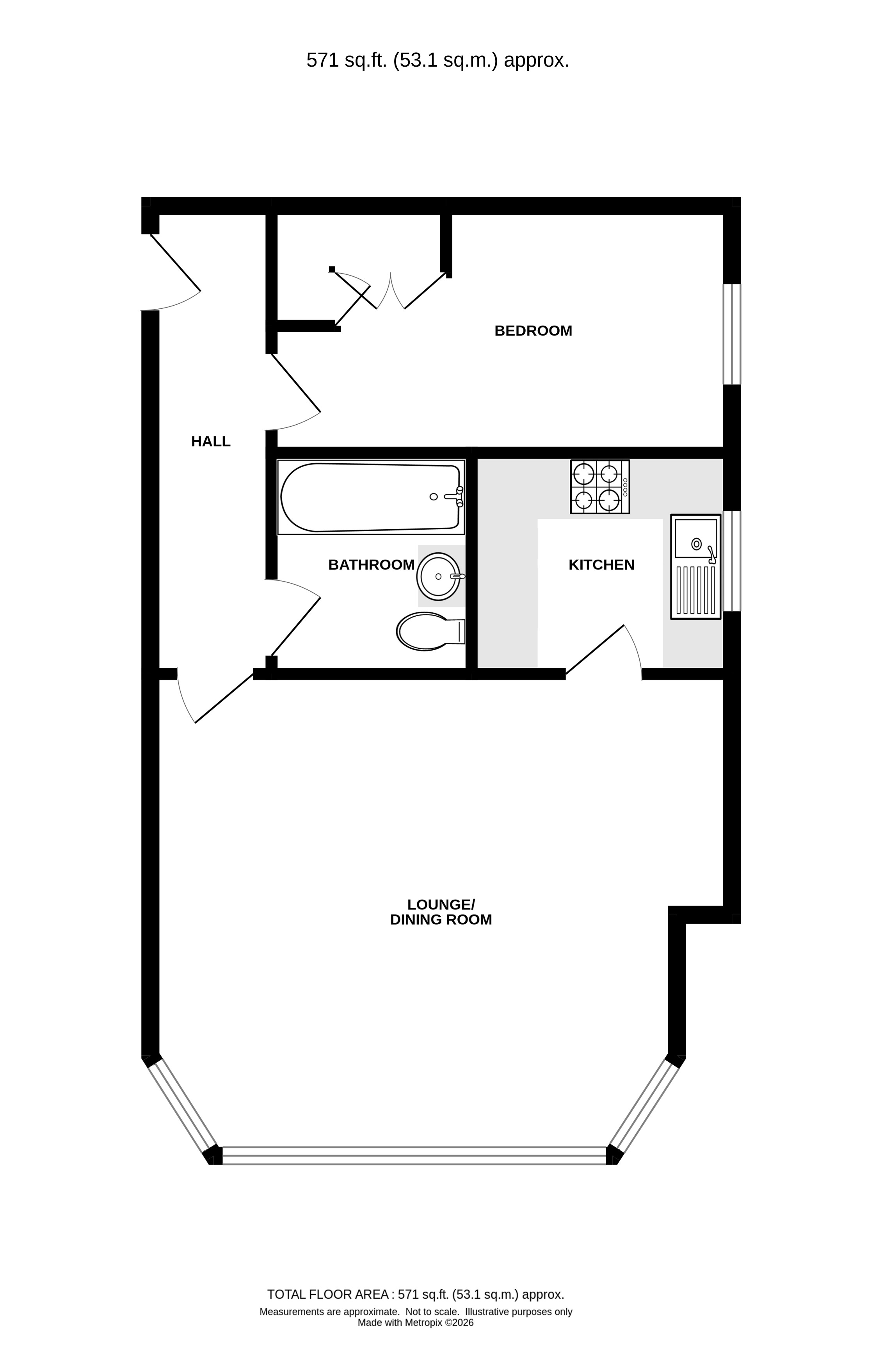 Flat 11 Kenilworth Hall, Bridge Street, Kenilworth floorplan