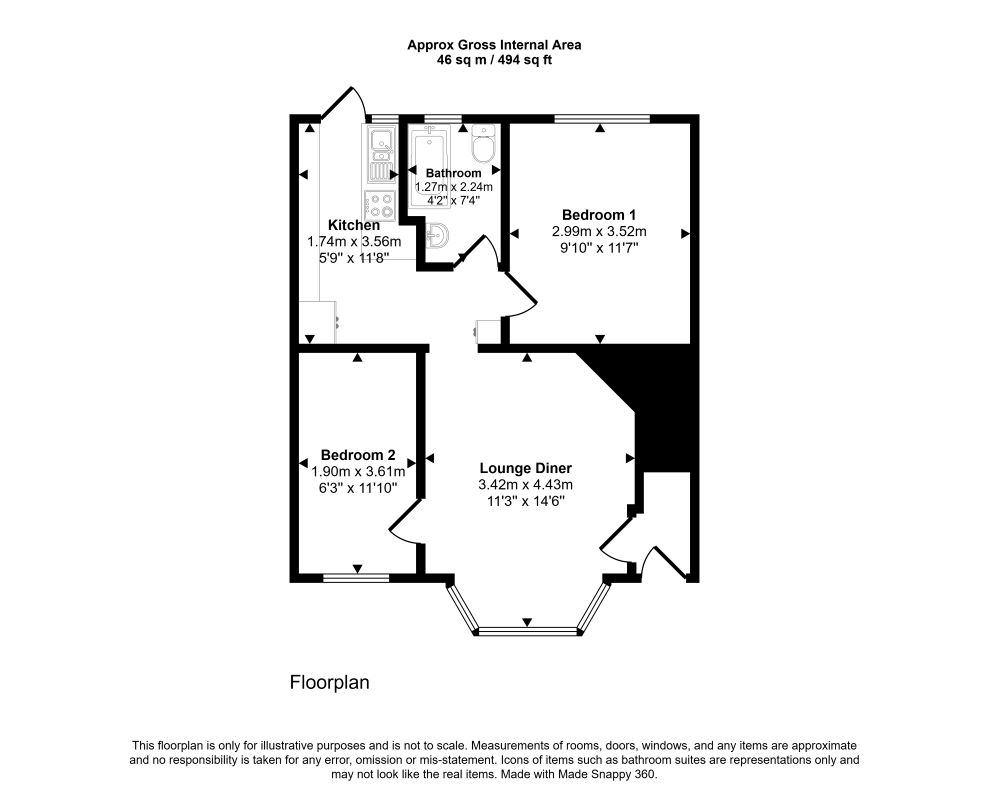 26, Stratford Road, Hayes floorplan