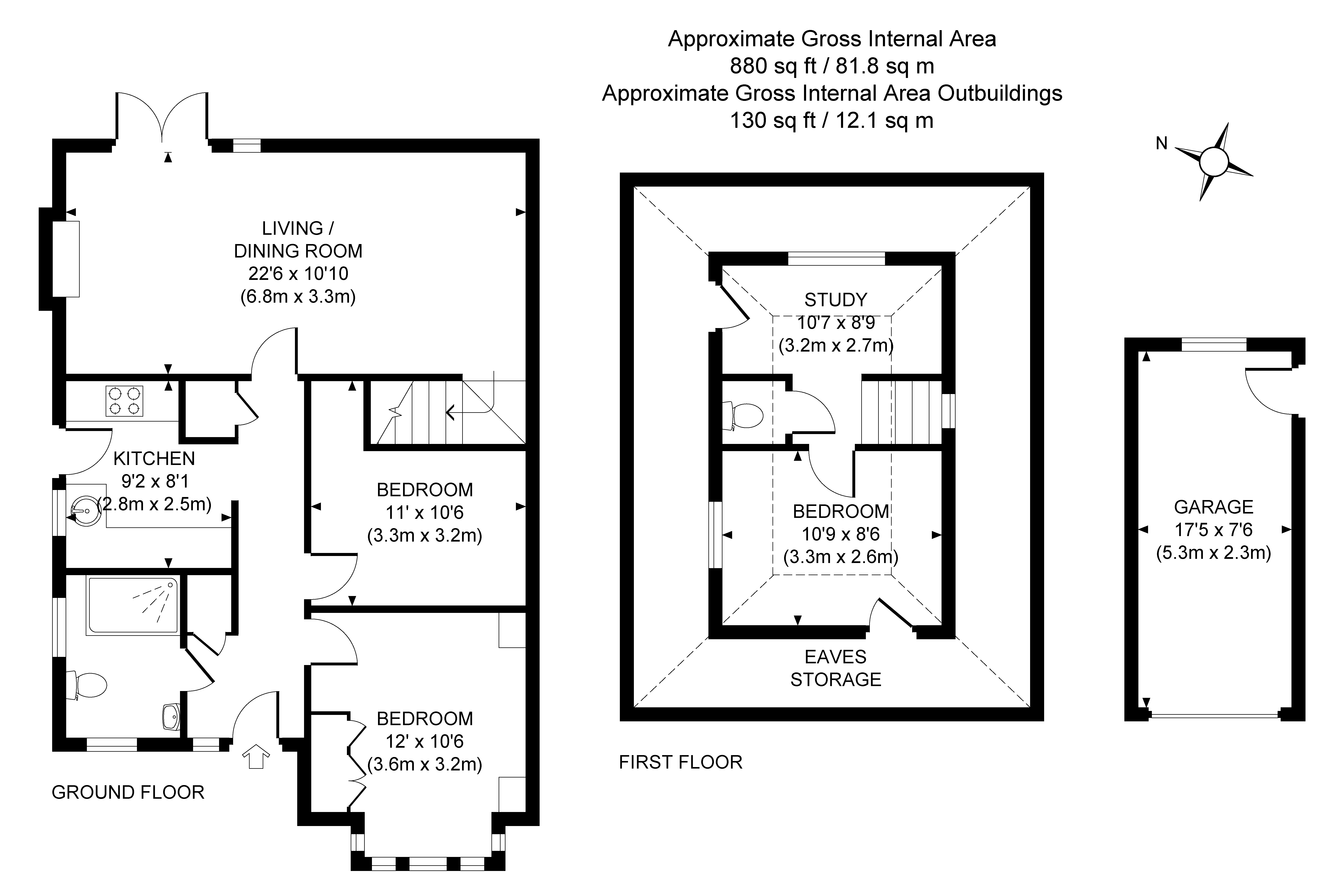 3 Bedrooms Detached bungalow for sale in Woking, Surrey GU22