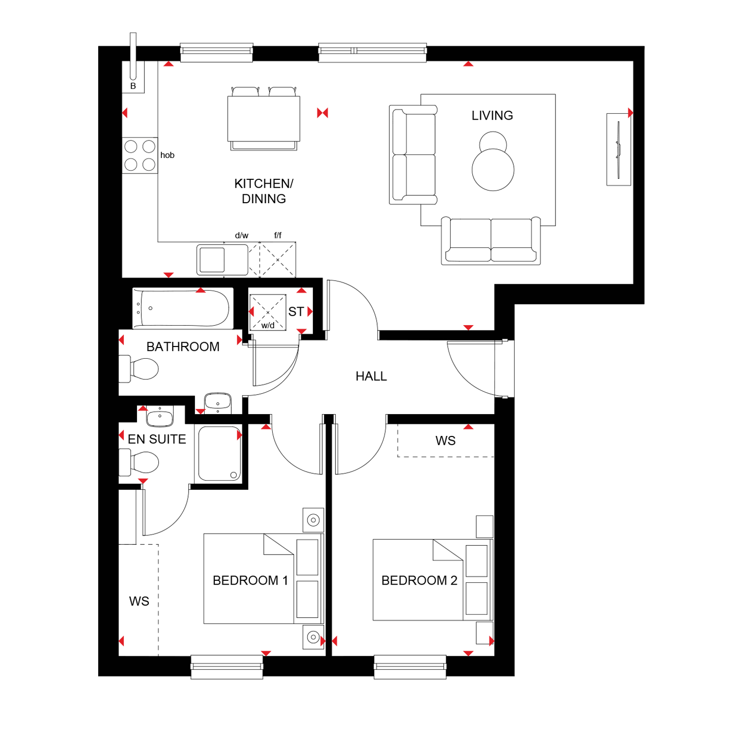 H7353291, 160 Mill Drive, Bucksburn, Aberdeen floorplan