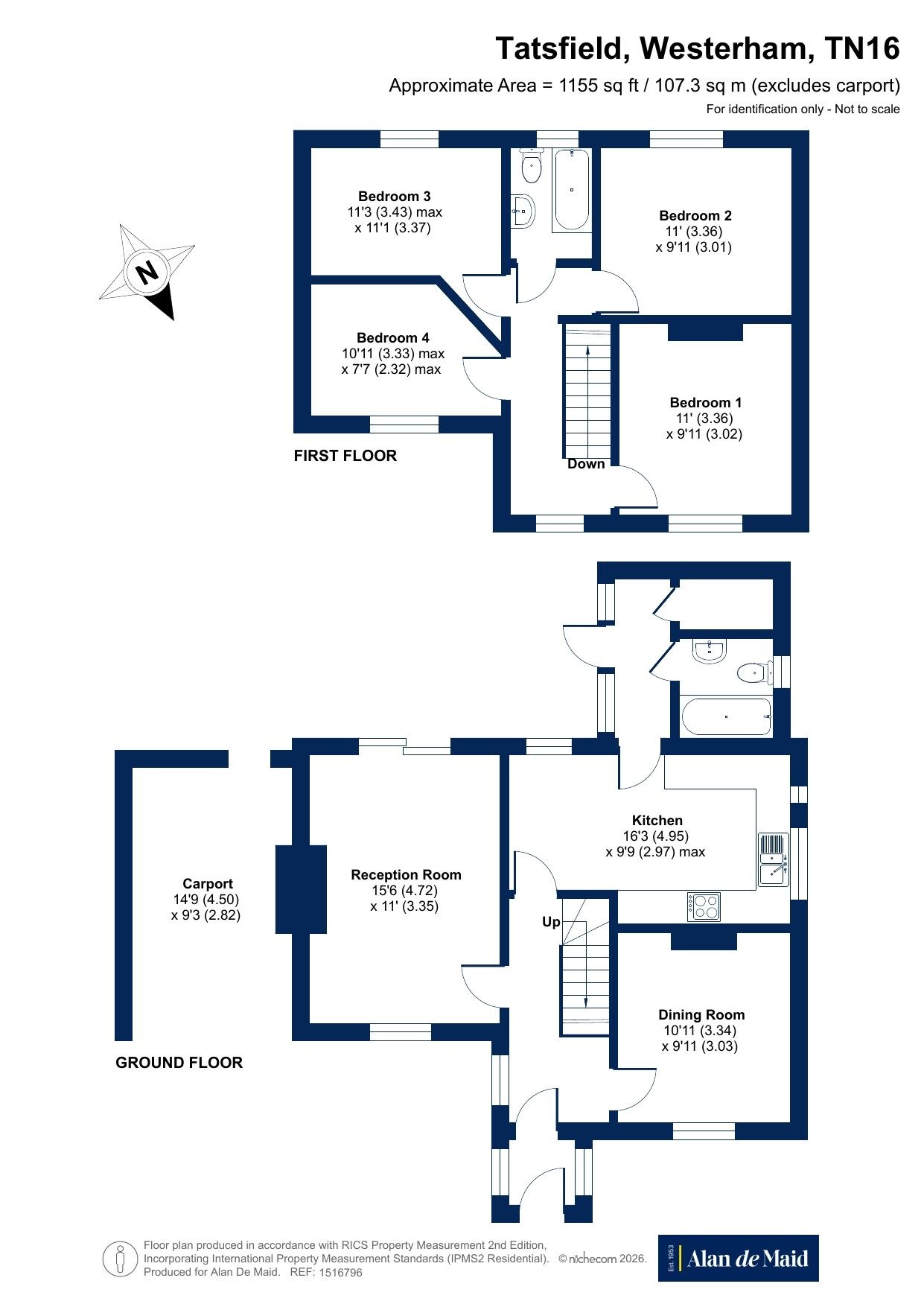 1, Ship Hill, Westerham floorplan
