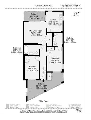 Lansdowne Drive, London floorplan