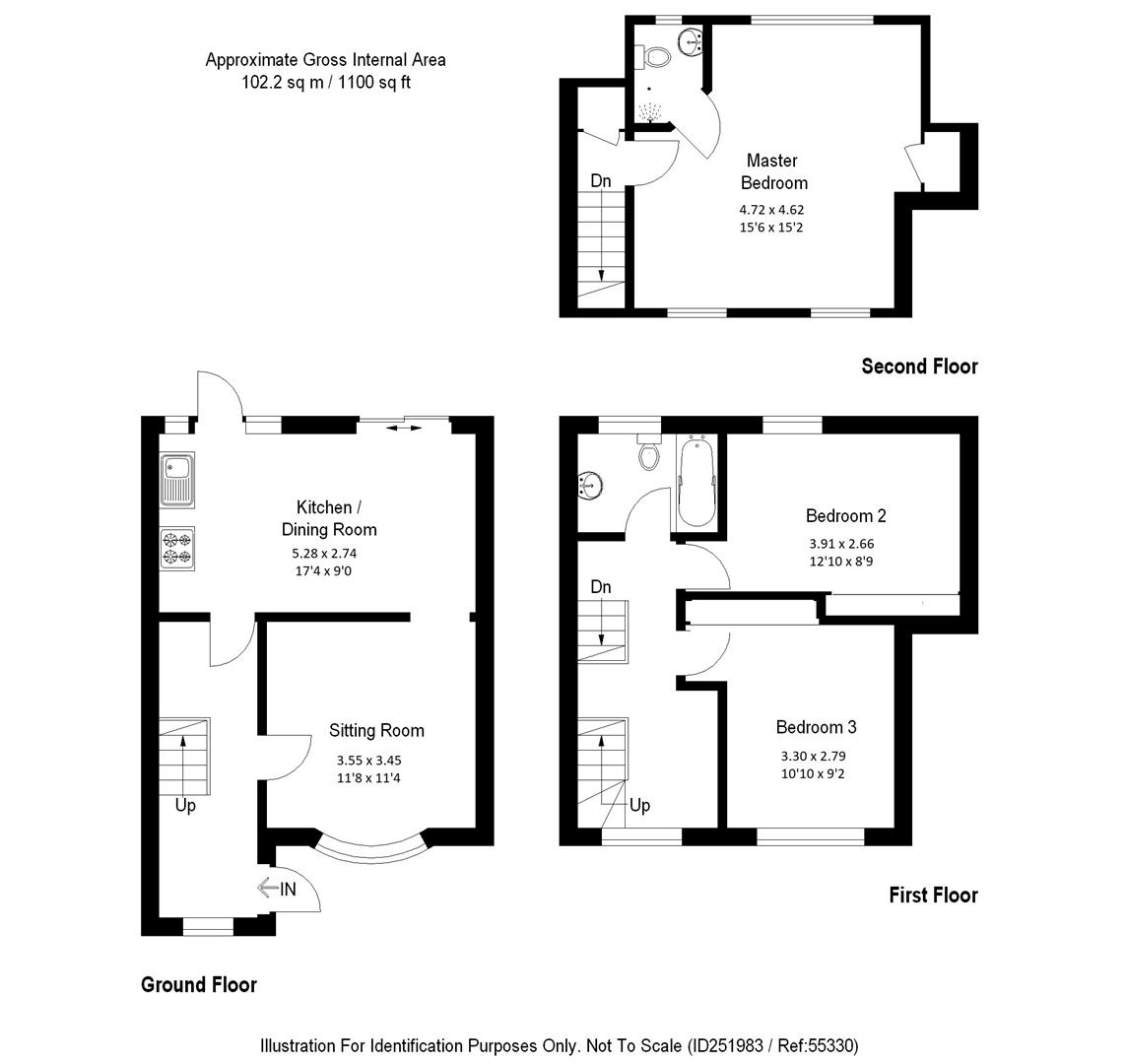 Edgar Road, Kemsing, Sevenoaks TN15, 3 bedroom terraced house for sale