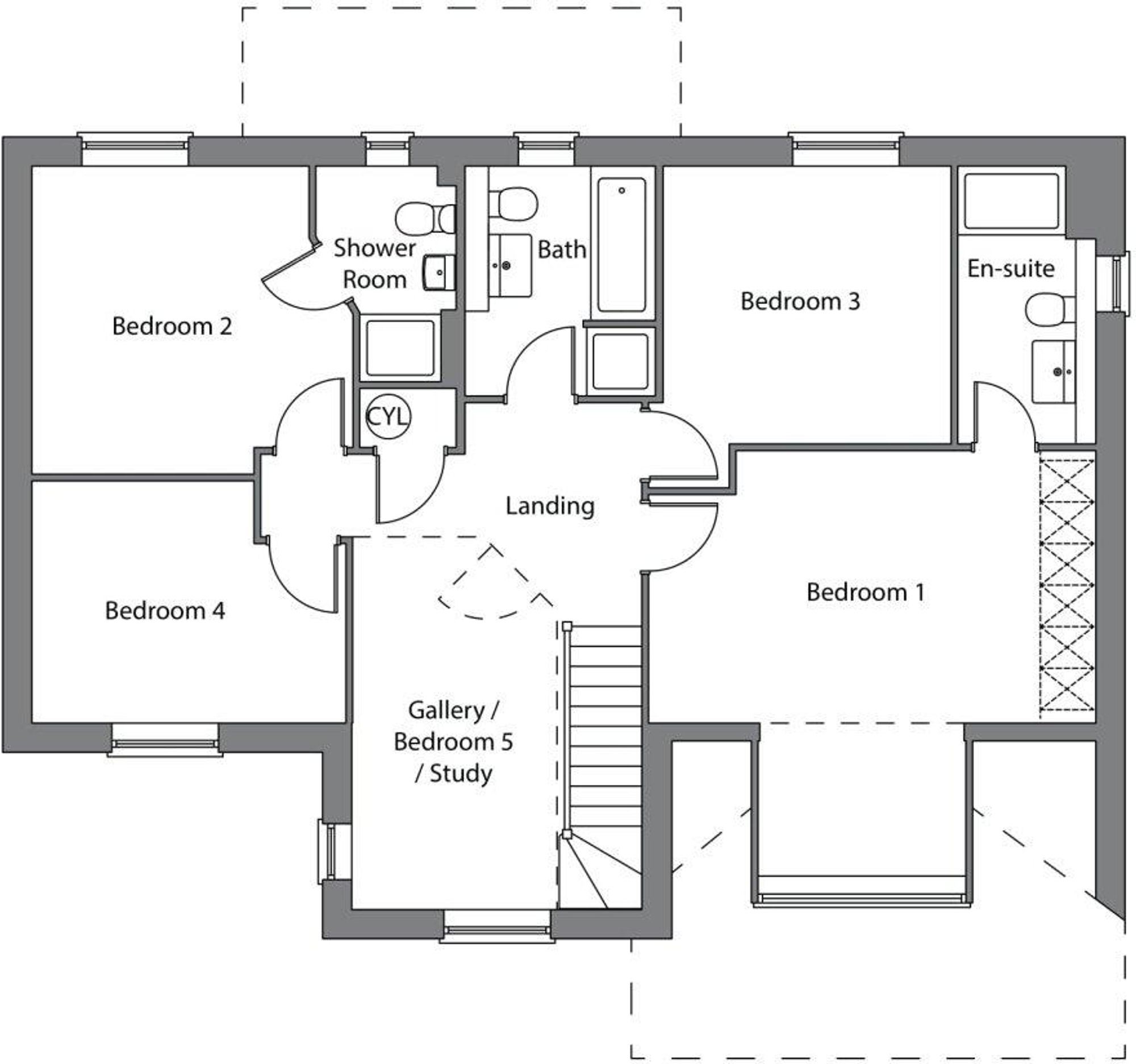 Plot 1 The Chesham, Garrett Hall, Manchester floorplan