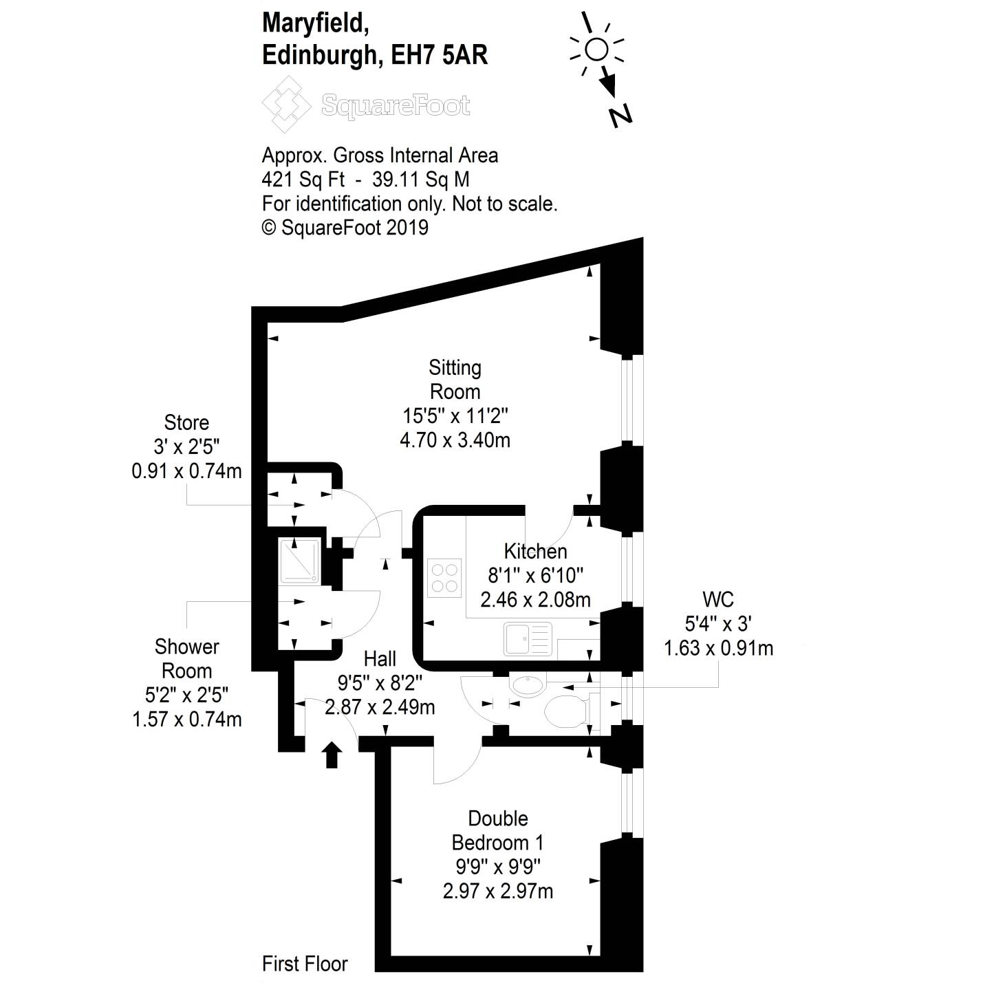 1 Bedrooms Flat for sale in 19/5 Maryfield, Abbeyhill EH7