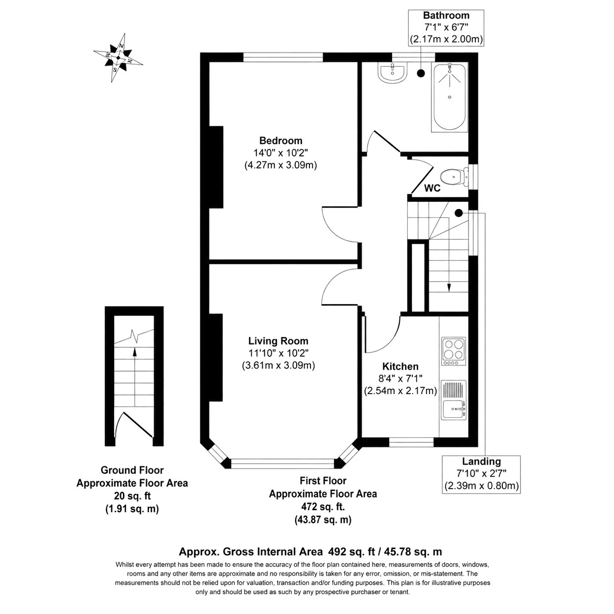 32a, Mayfield Gardens, London floorplan