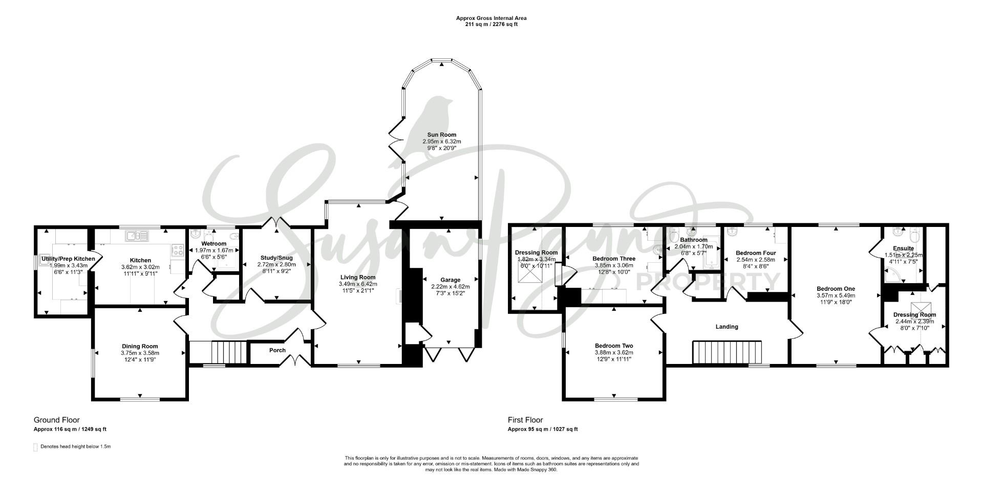 Littlewood, 2, Elenors Grove, Fishbourne floorplan