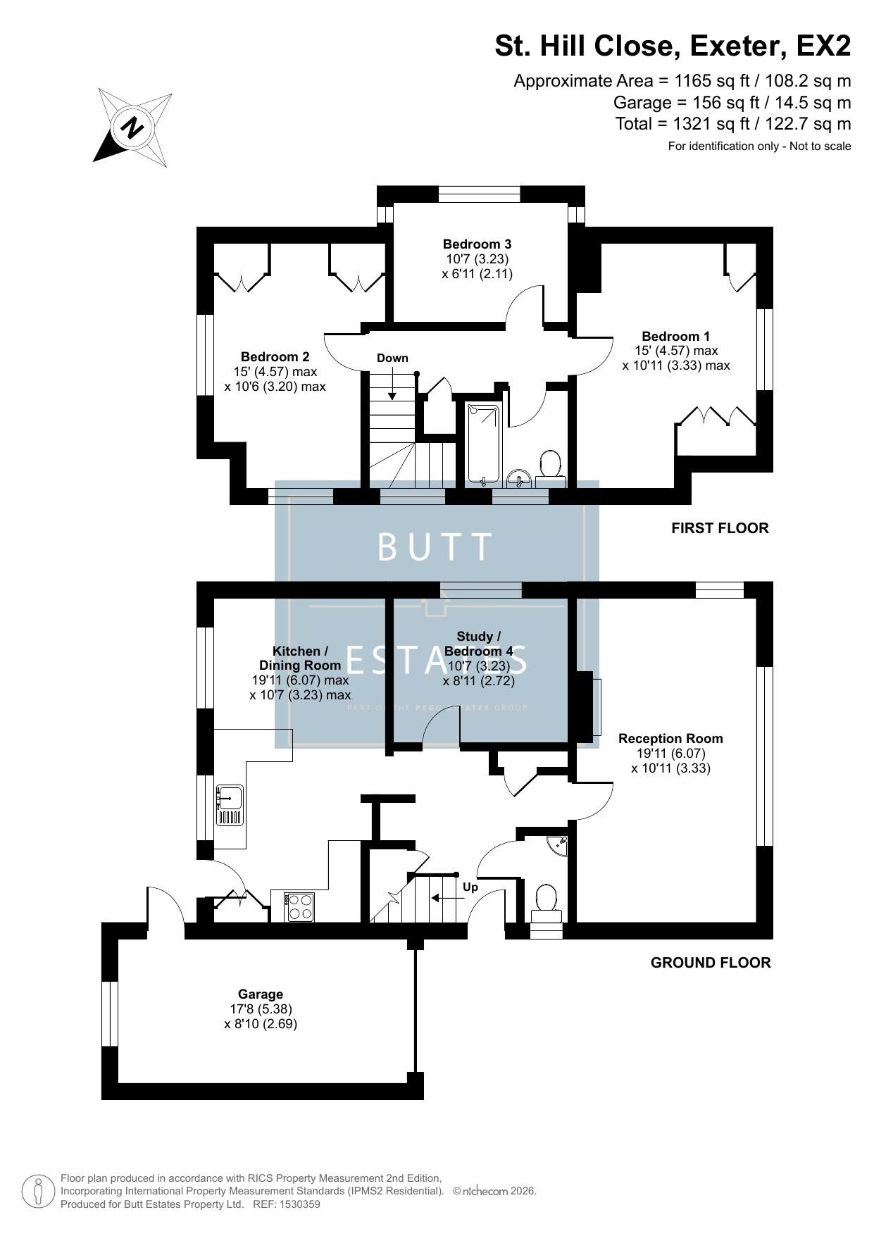22 Saint Hill Close, Exeter floorplan