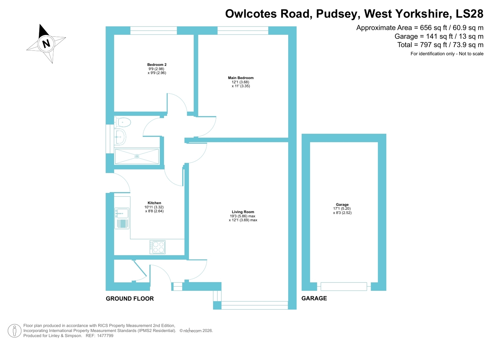 73, Owlcotes Road, West Yorkshire floorplan