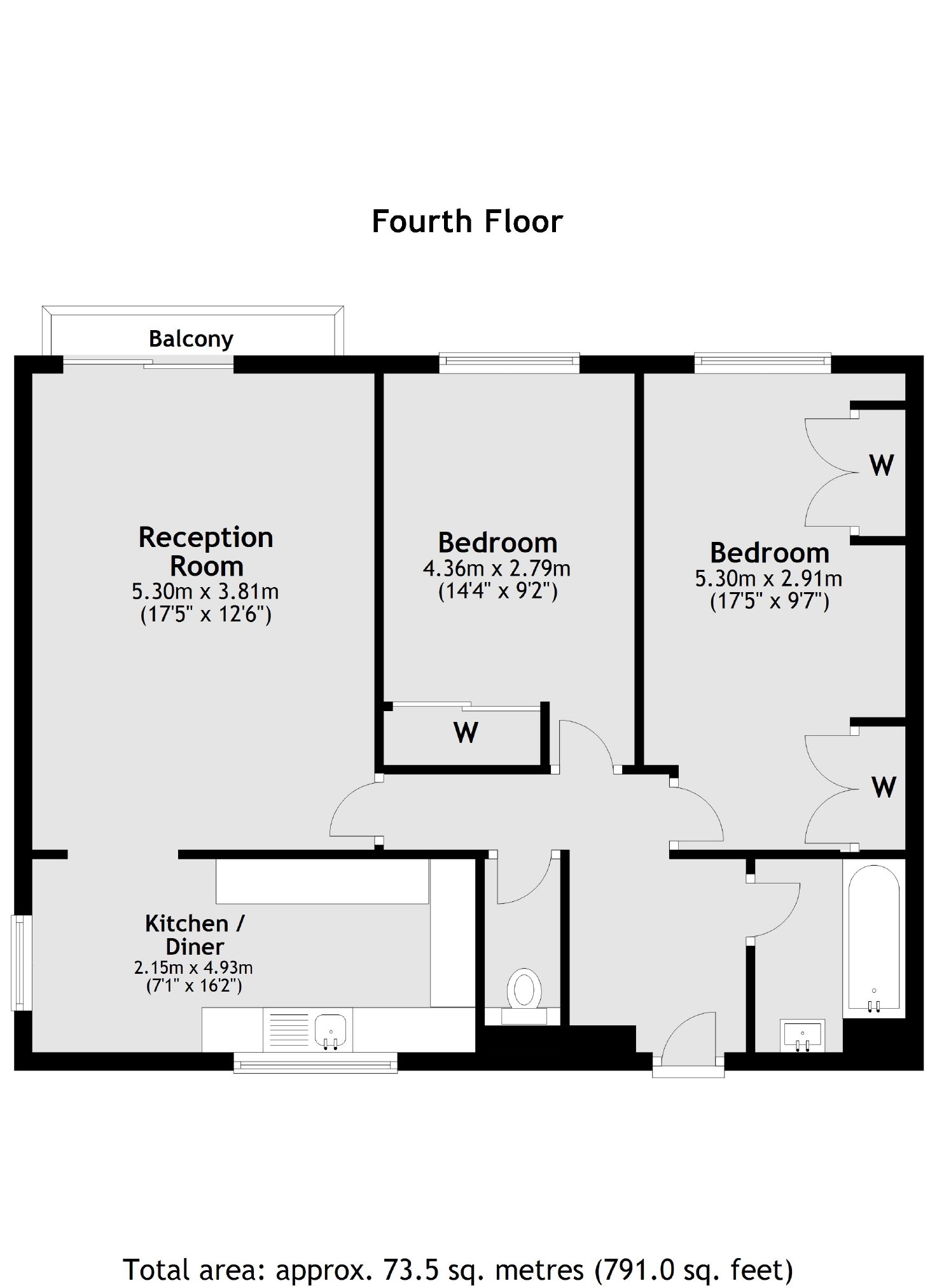 Eaton Drive, Kingston Upon Thames KT2, 2 bedroom flat for sale