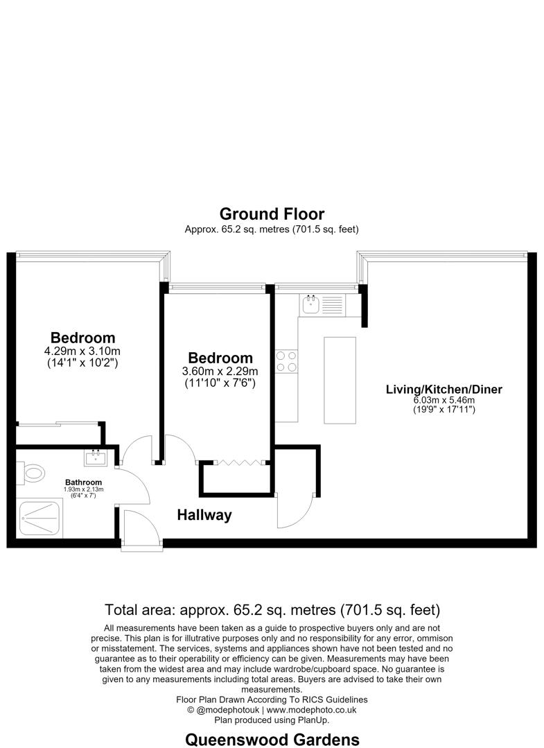 28, Queenswood Gardens, Aldersbrook floorplan