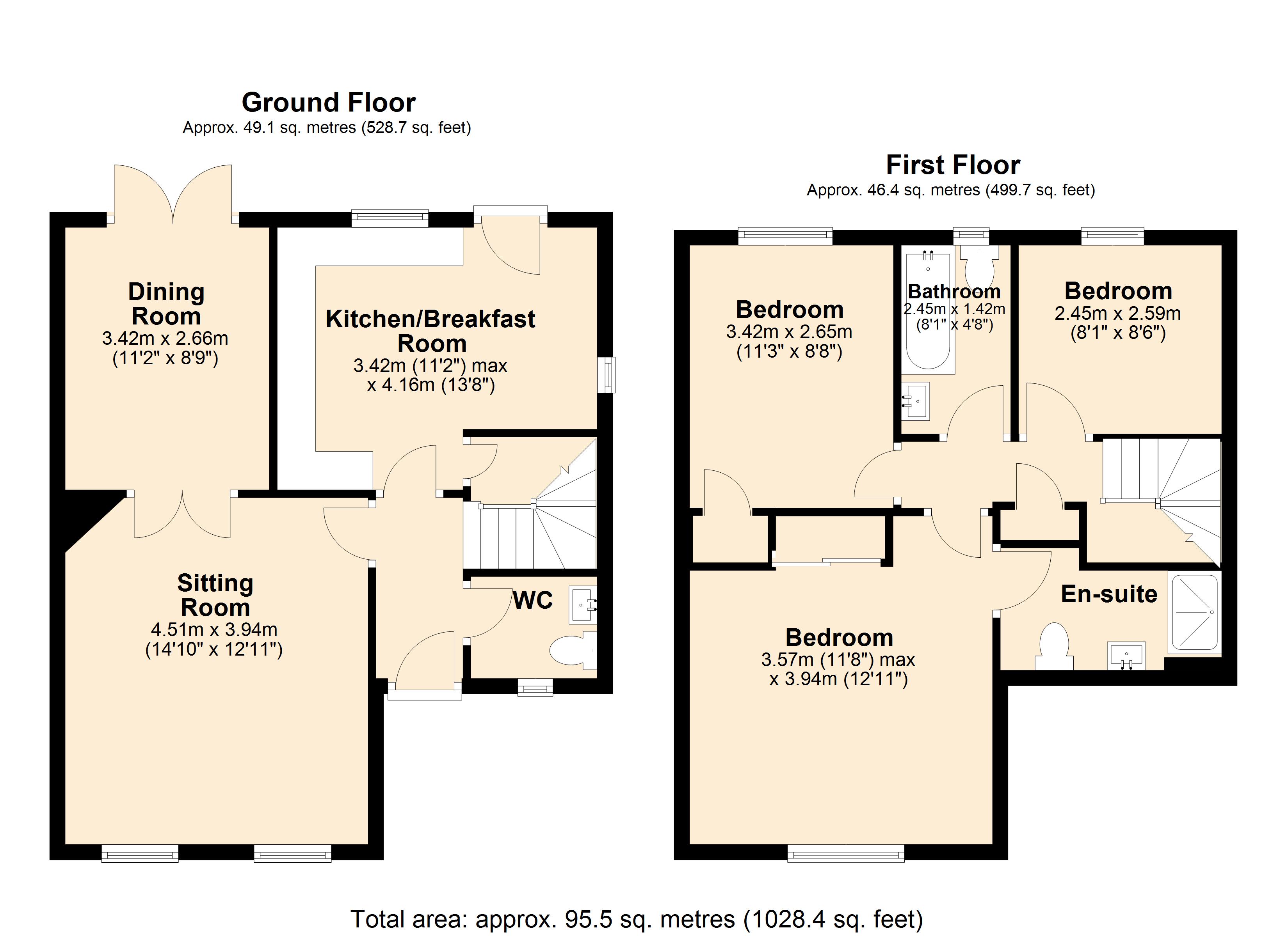 8, St. Andrews View, Shaftesbury floorplan