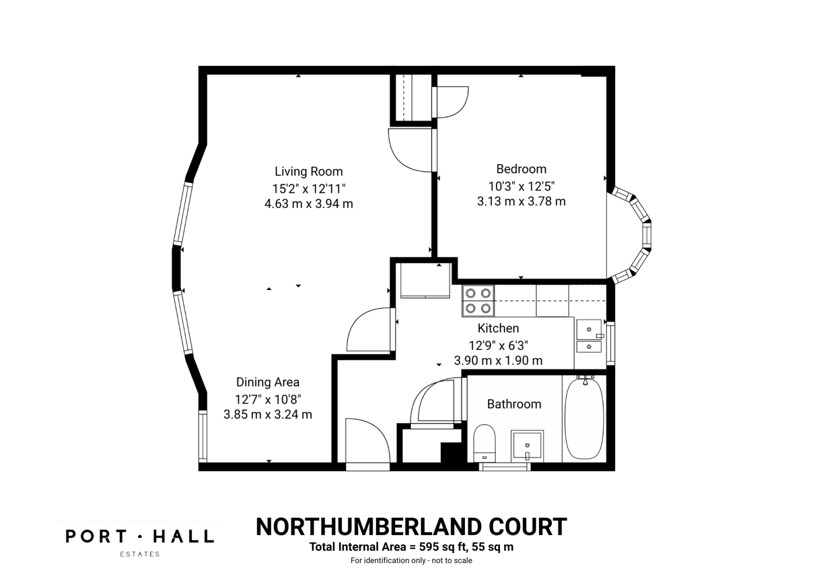 Flat 4 Northumberland Court, Grafton Street, Brighton floorplan