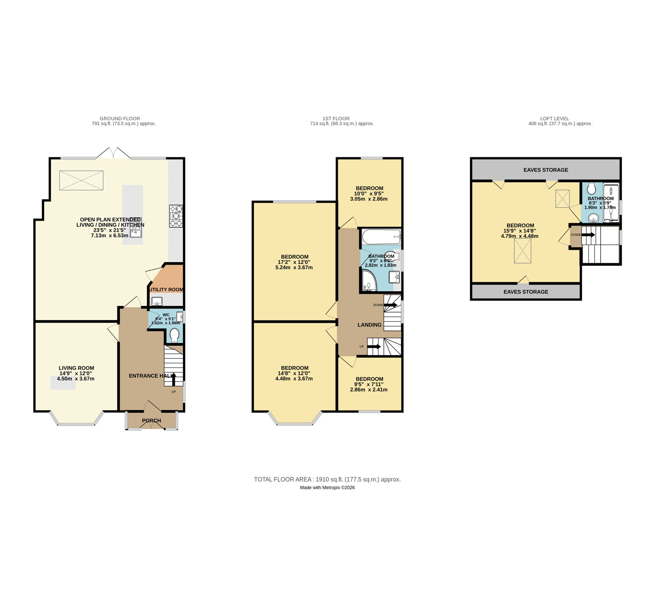 14, Chandos Road, Stockport floorplan