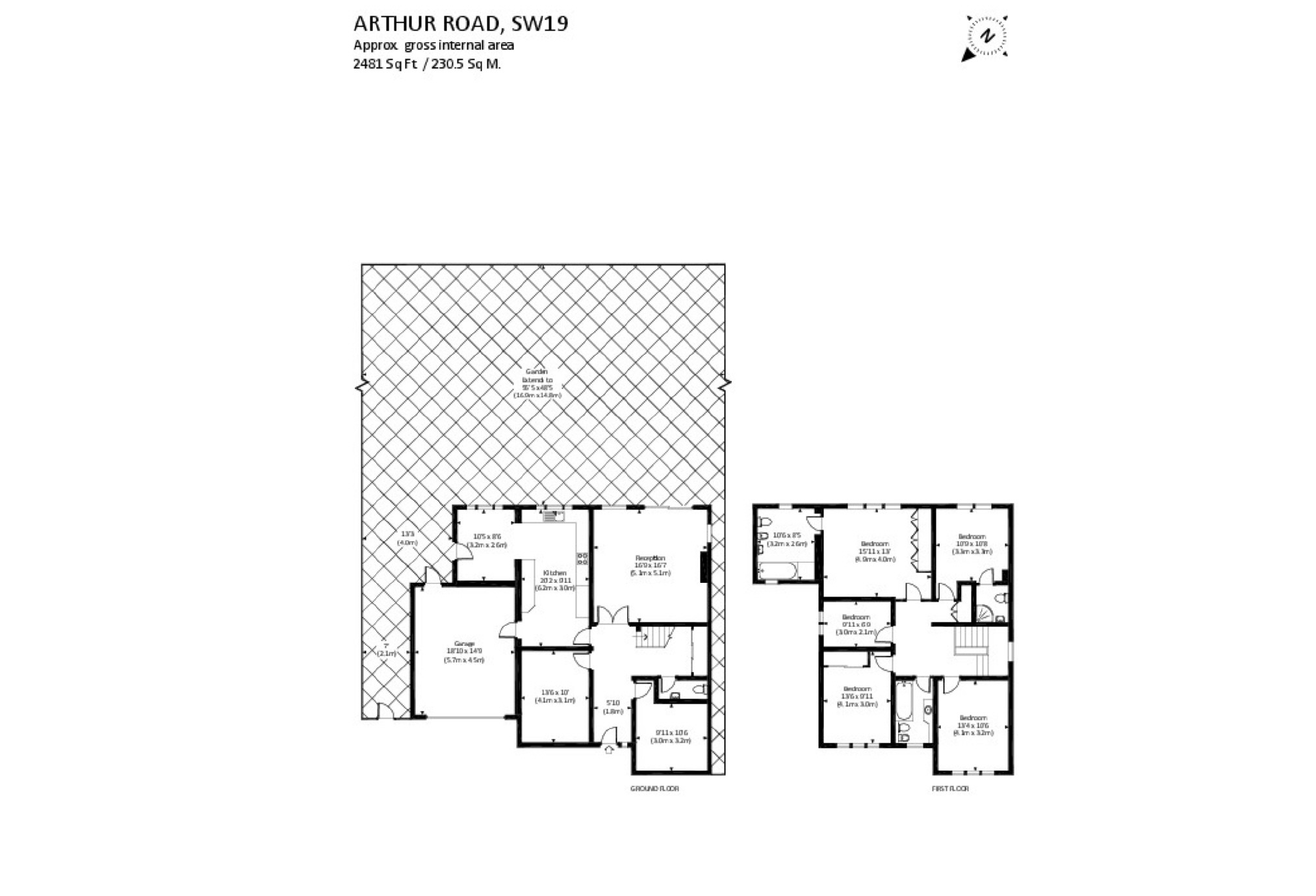 Arthur Road, London floorplan