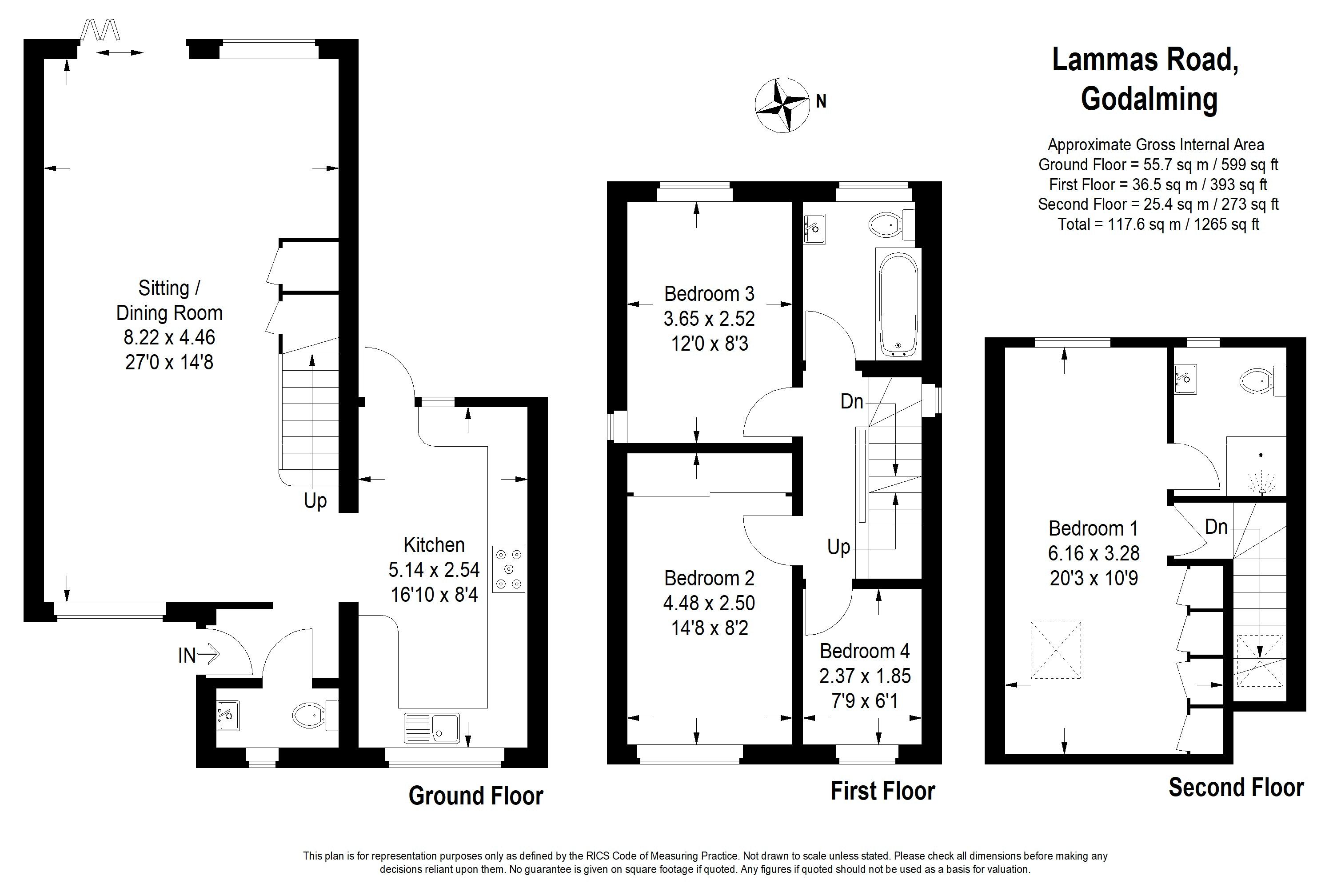 4 Bedrooms Detached house for sale in Lammas Road, Godalming GU7