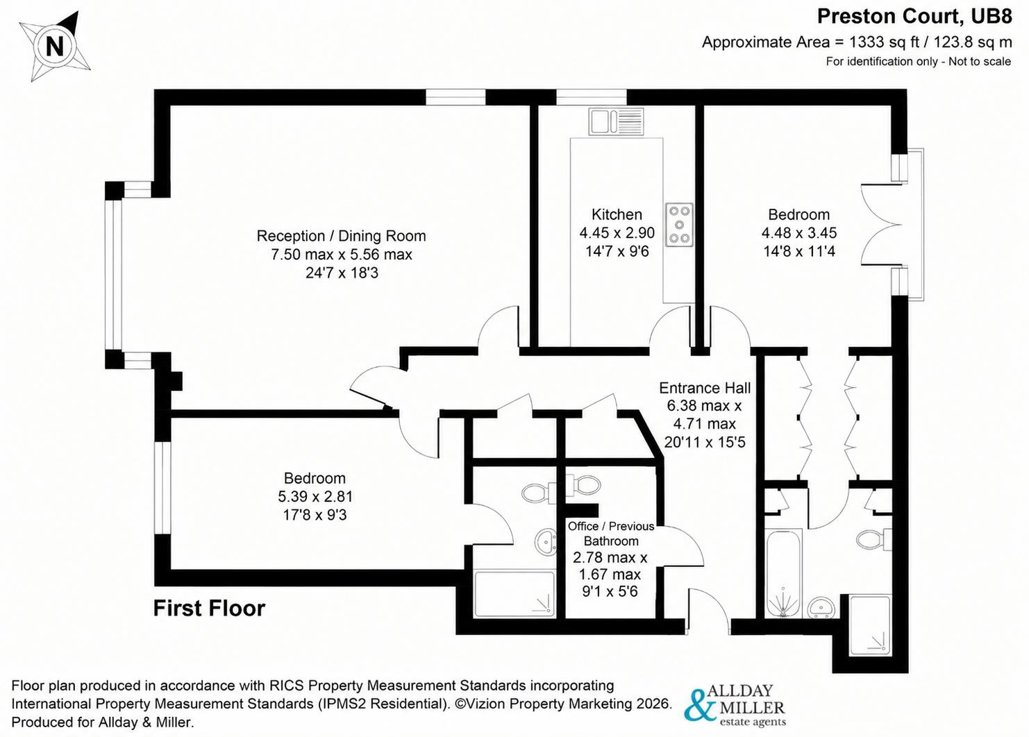 Fairfield Road, Uxbridge floorplan