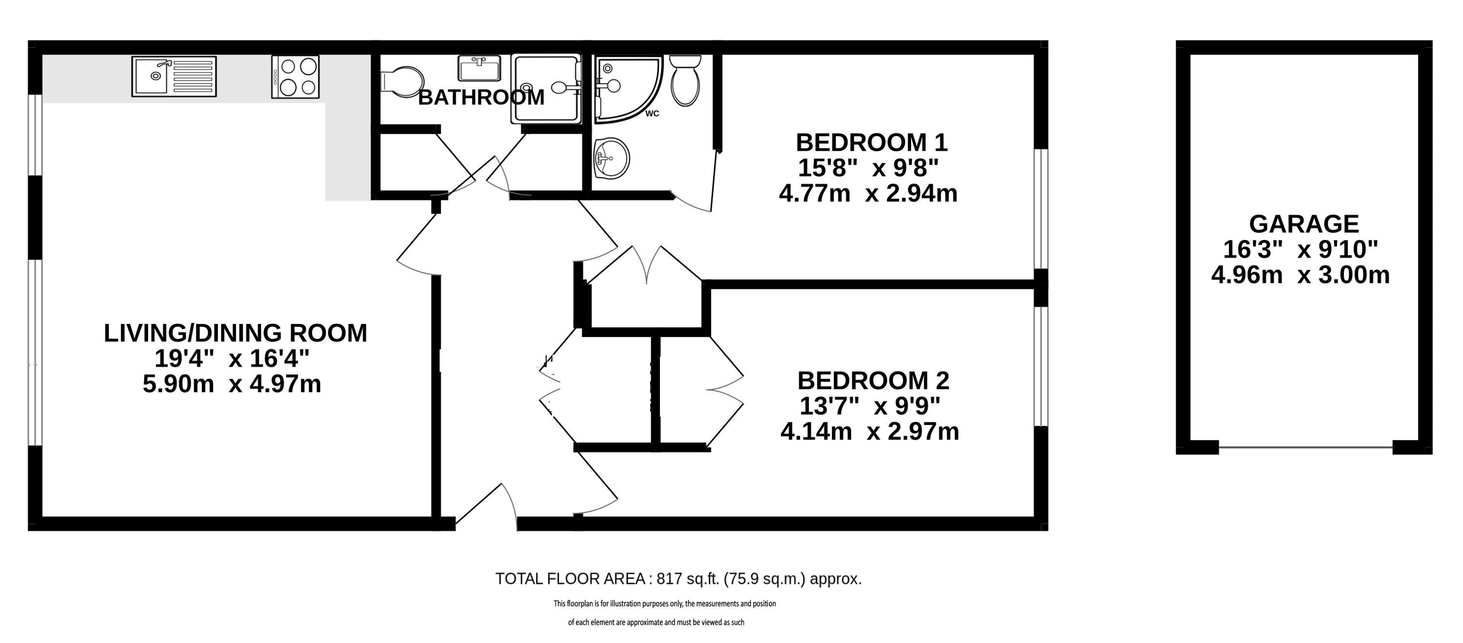 3, Hickling Way, Harpenden floorplan