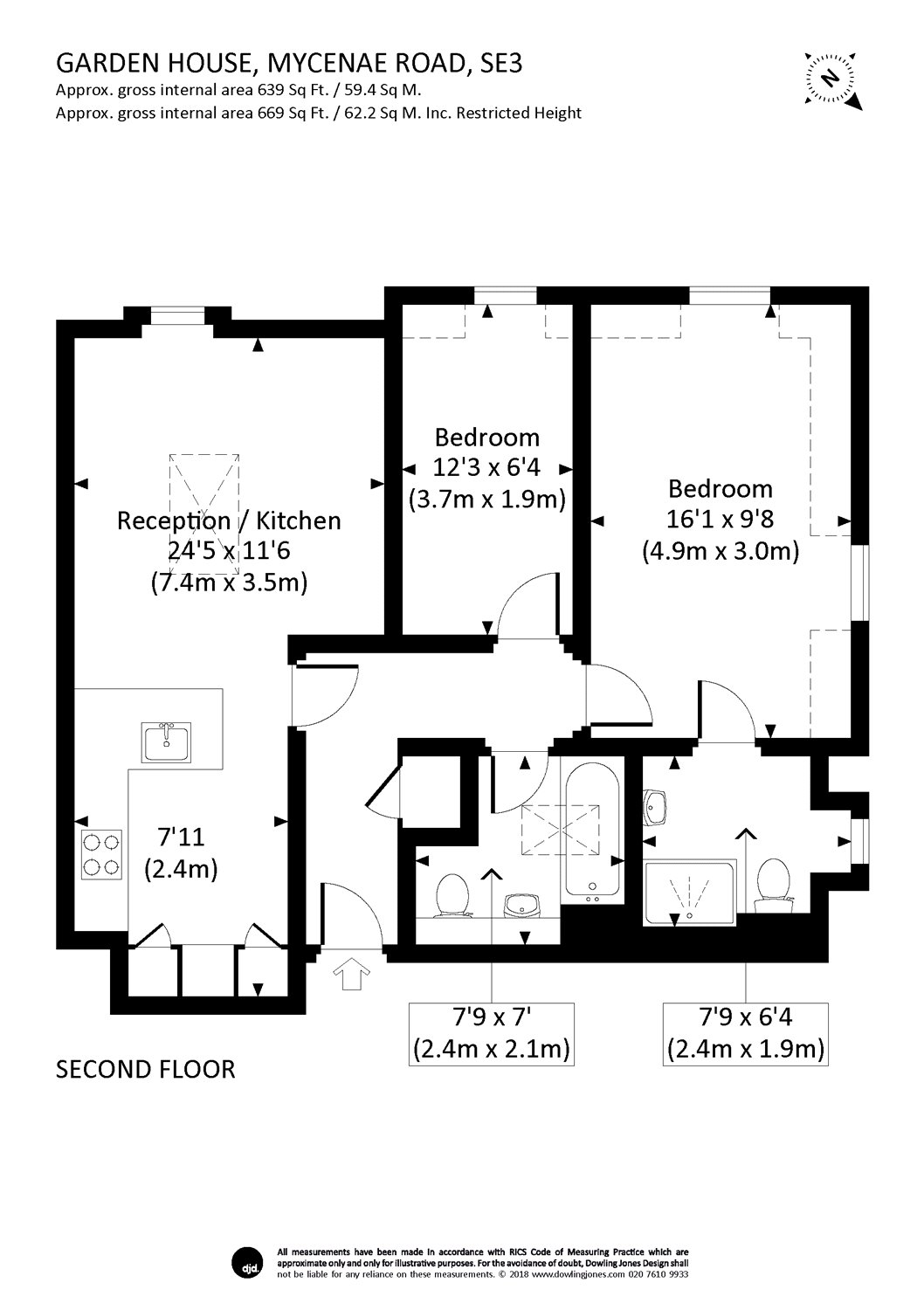 2 Bedrooms Flat to rent in Garden House, Mycenae Road, London SE3