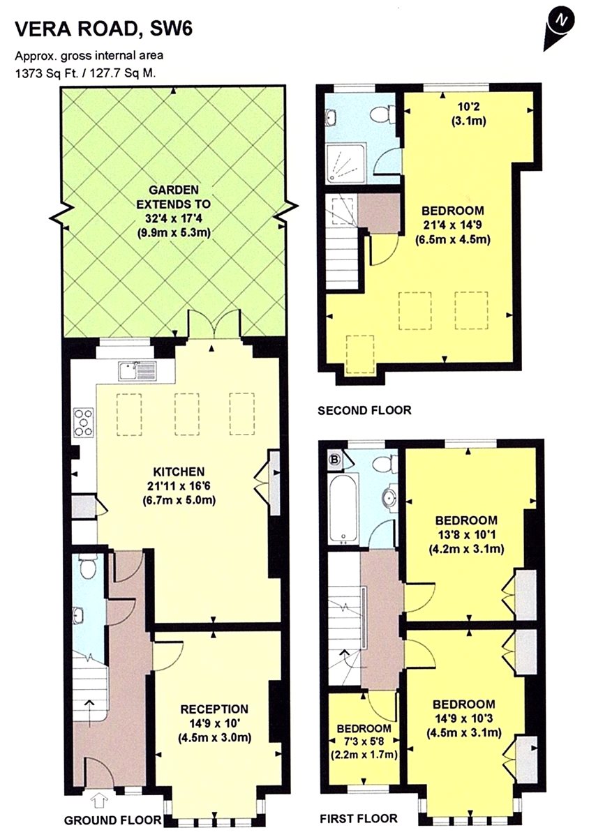 4 Bedrooms Terraced house to rent in Vera Road, London SW6