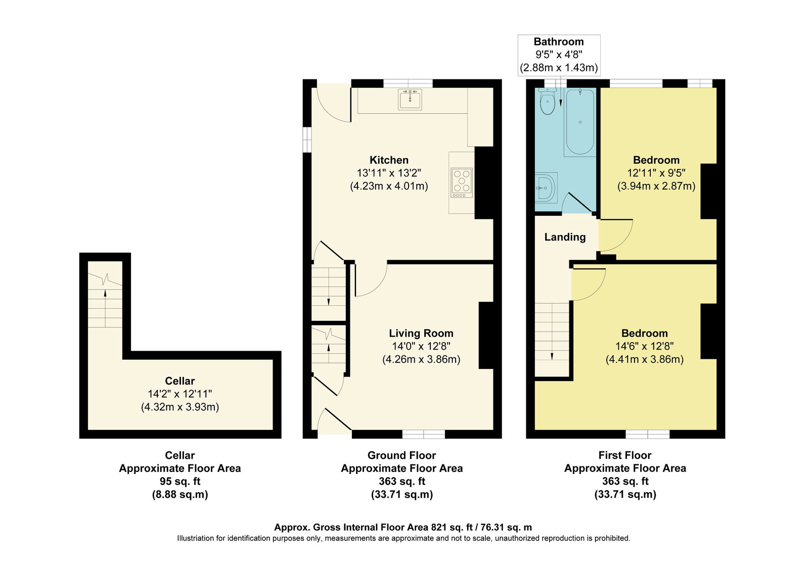 13, Unity Street, Wakefield floorplan