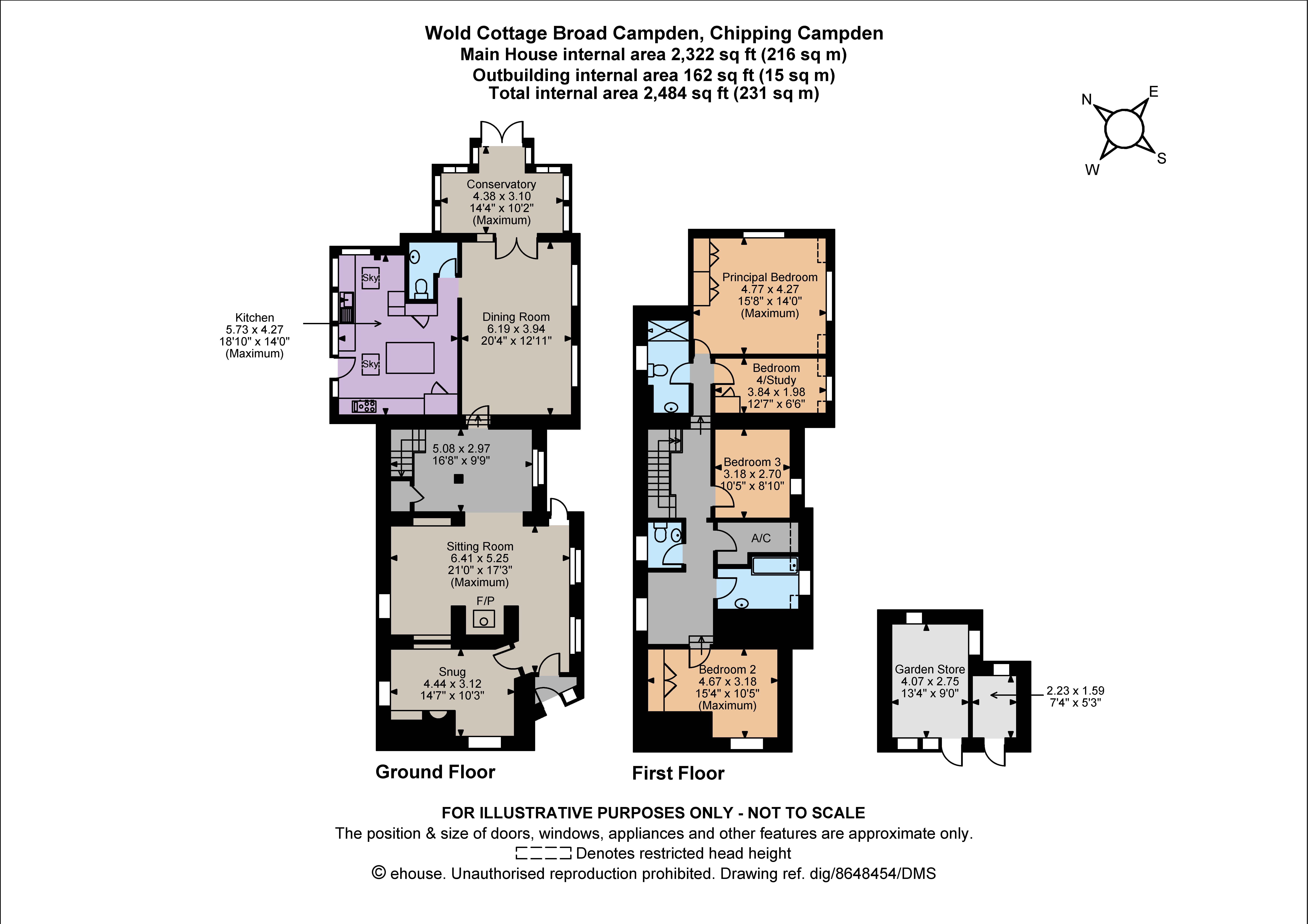 Wold Cottage,, Broad Campden, Gloucestershire floorplan