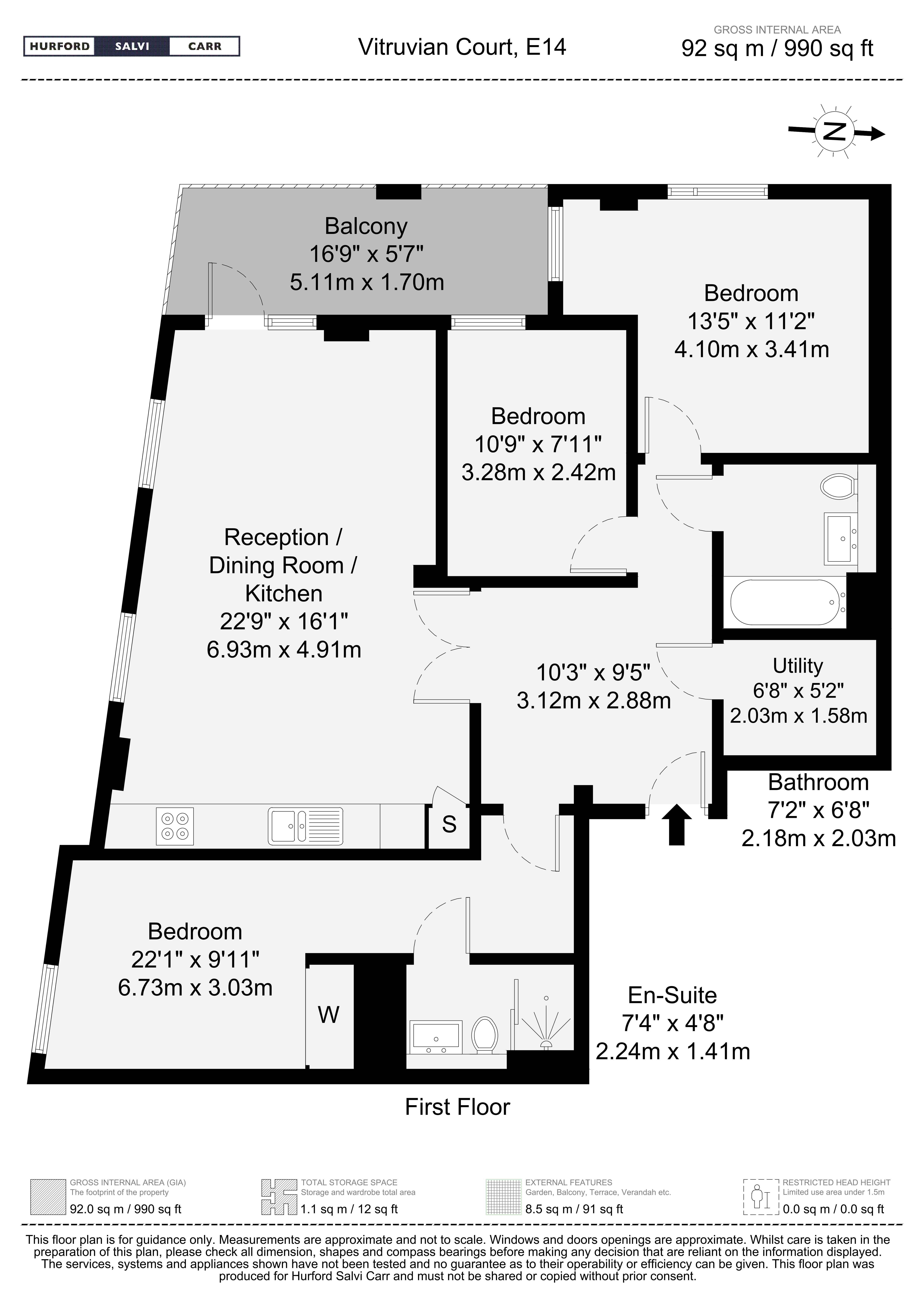 5, Vitruvian Court, Limehouse Basin floorplan