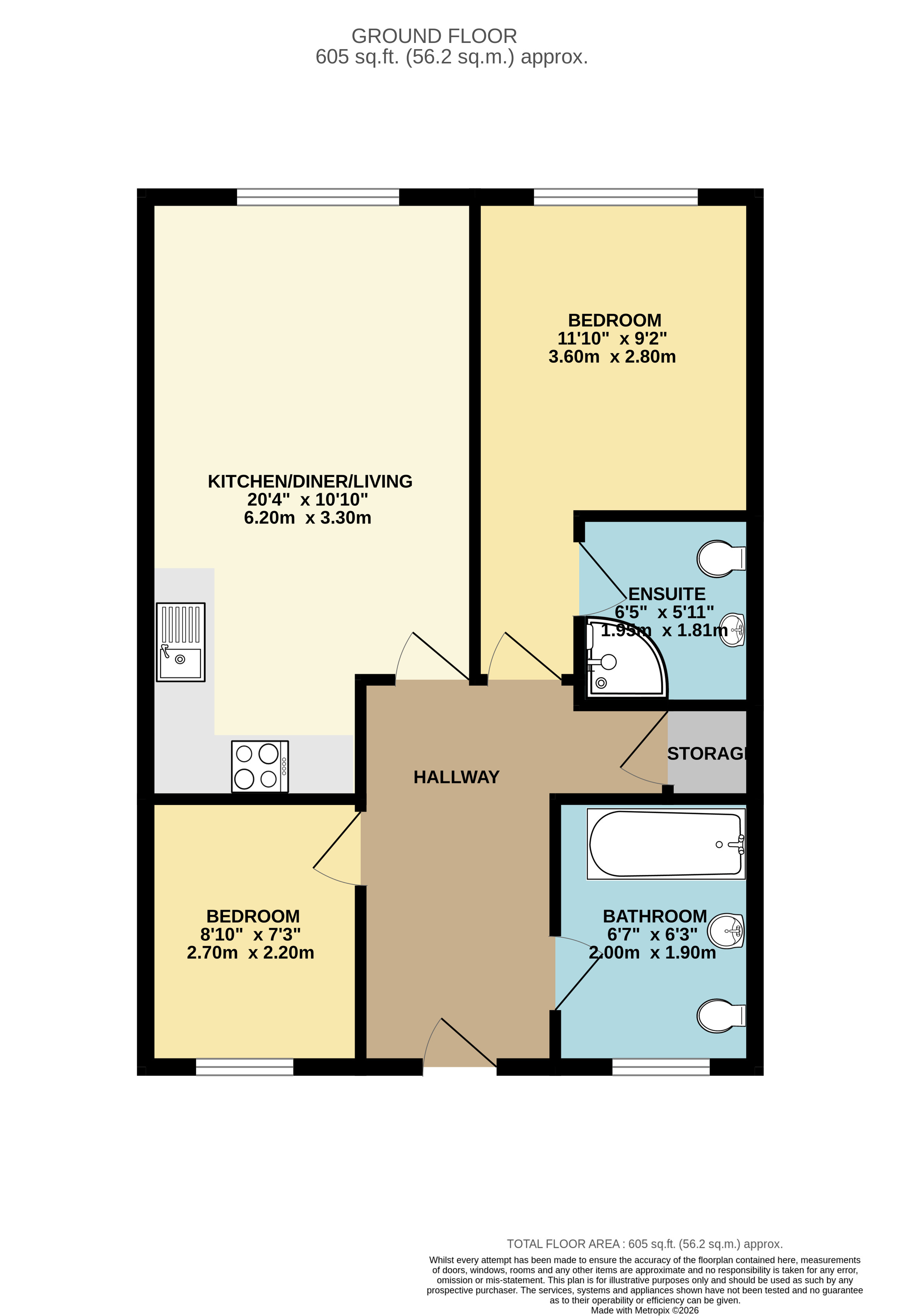 4, Lime Tree Place, Ipswich floorplan