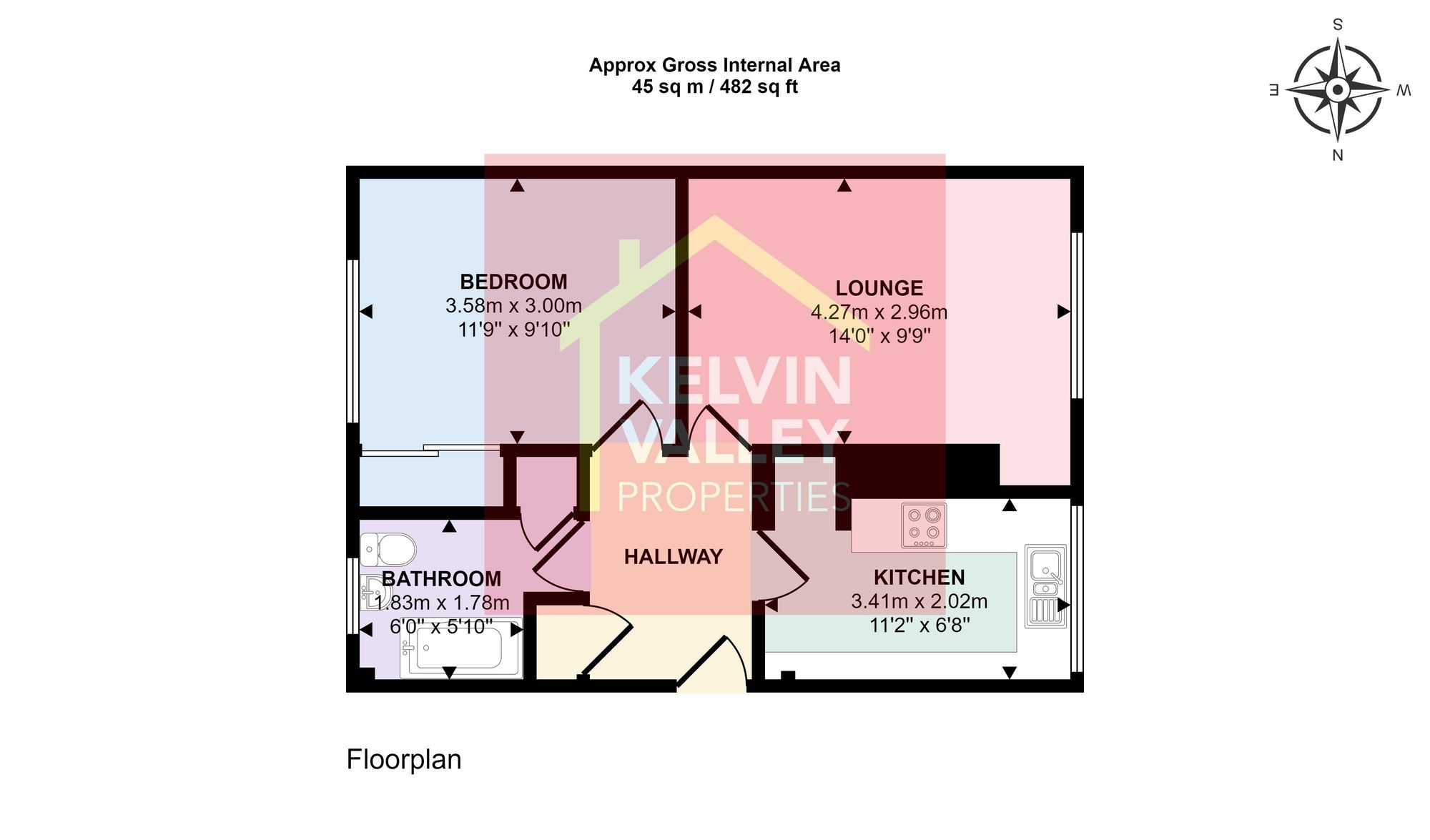 12a Stirling Road, Glasgow floorplan