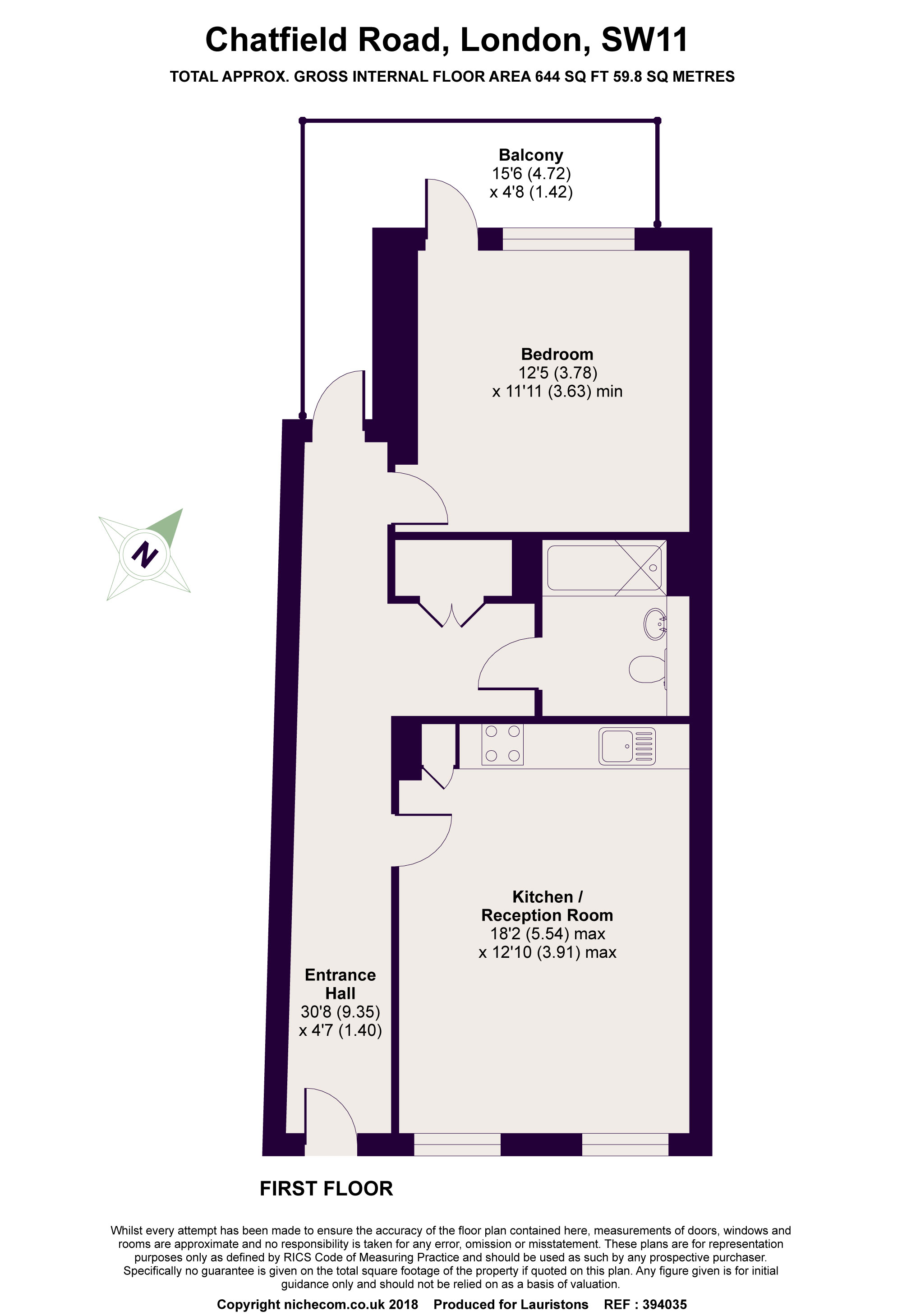 1 Bedrooms Flat for sale in Constance Court, Battersea SW11