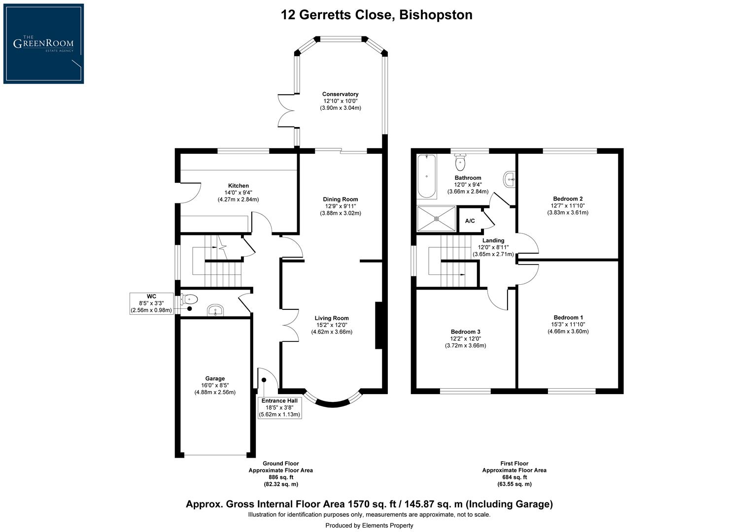 12, Gerretts Close, Swansea floorplan