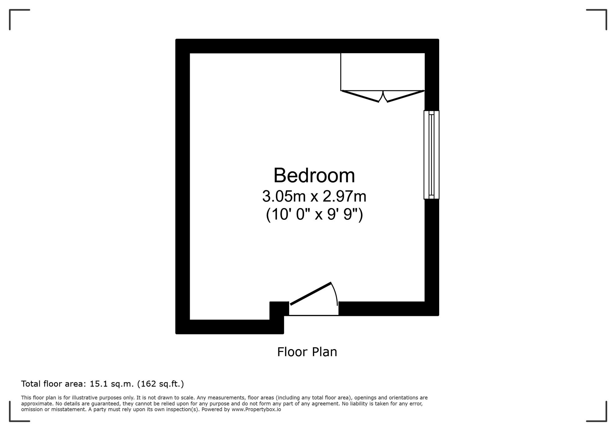 Room 4, 21 Furzefield, Crawley floorplan