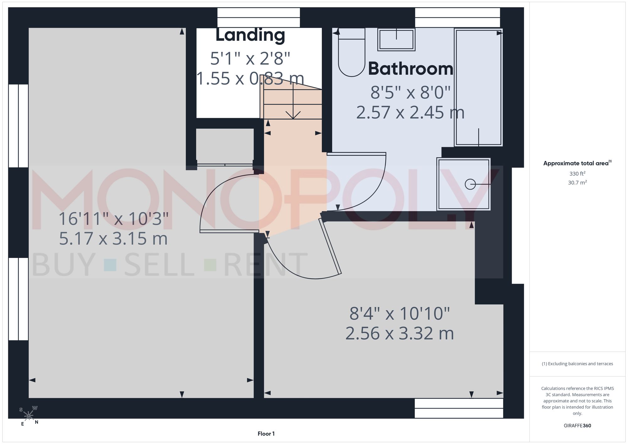 66 Ffordd Estyn, Wrexham floorplan