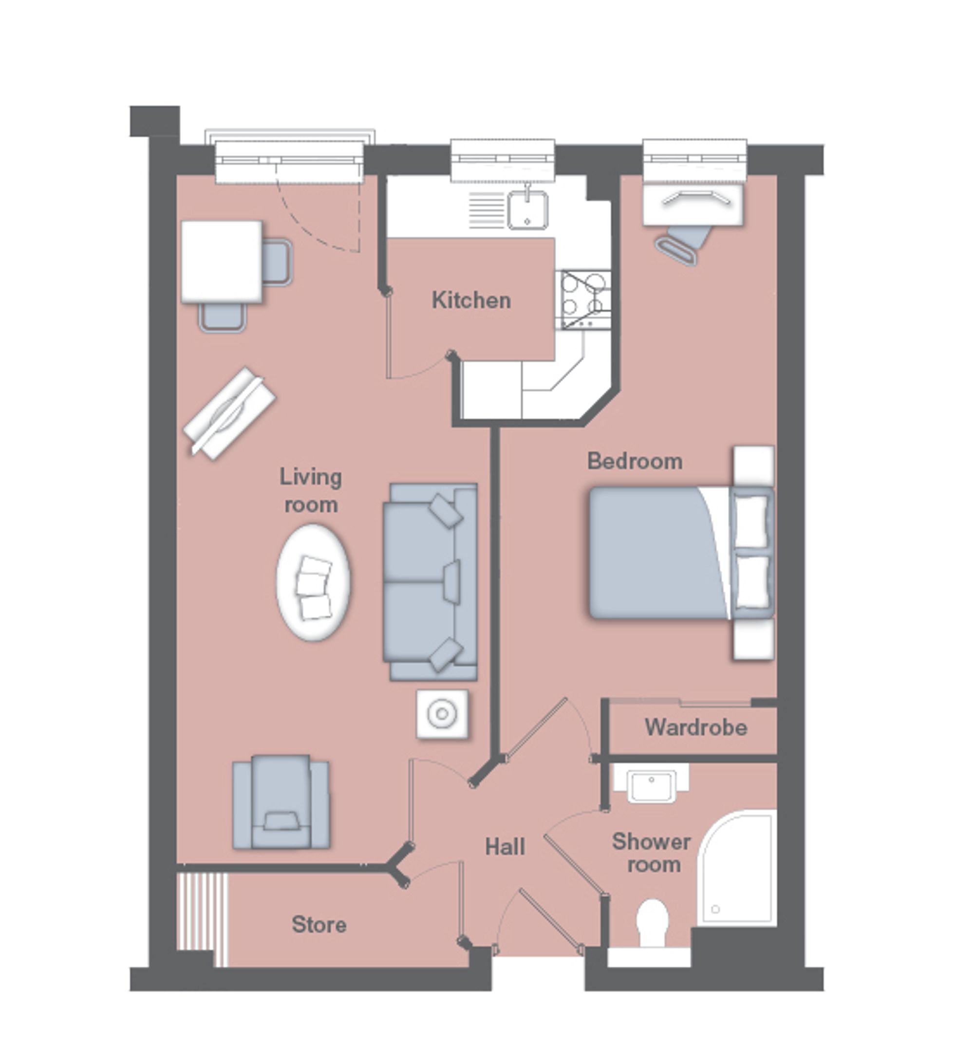Apt 26, Lewis Carroll Lodge, St Margaret's Road, Cheltenham floorplan
