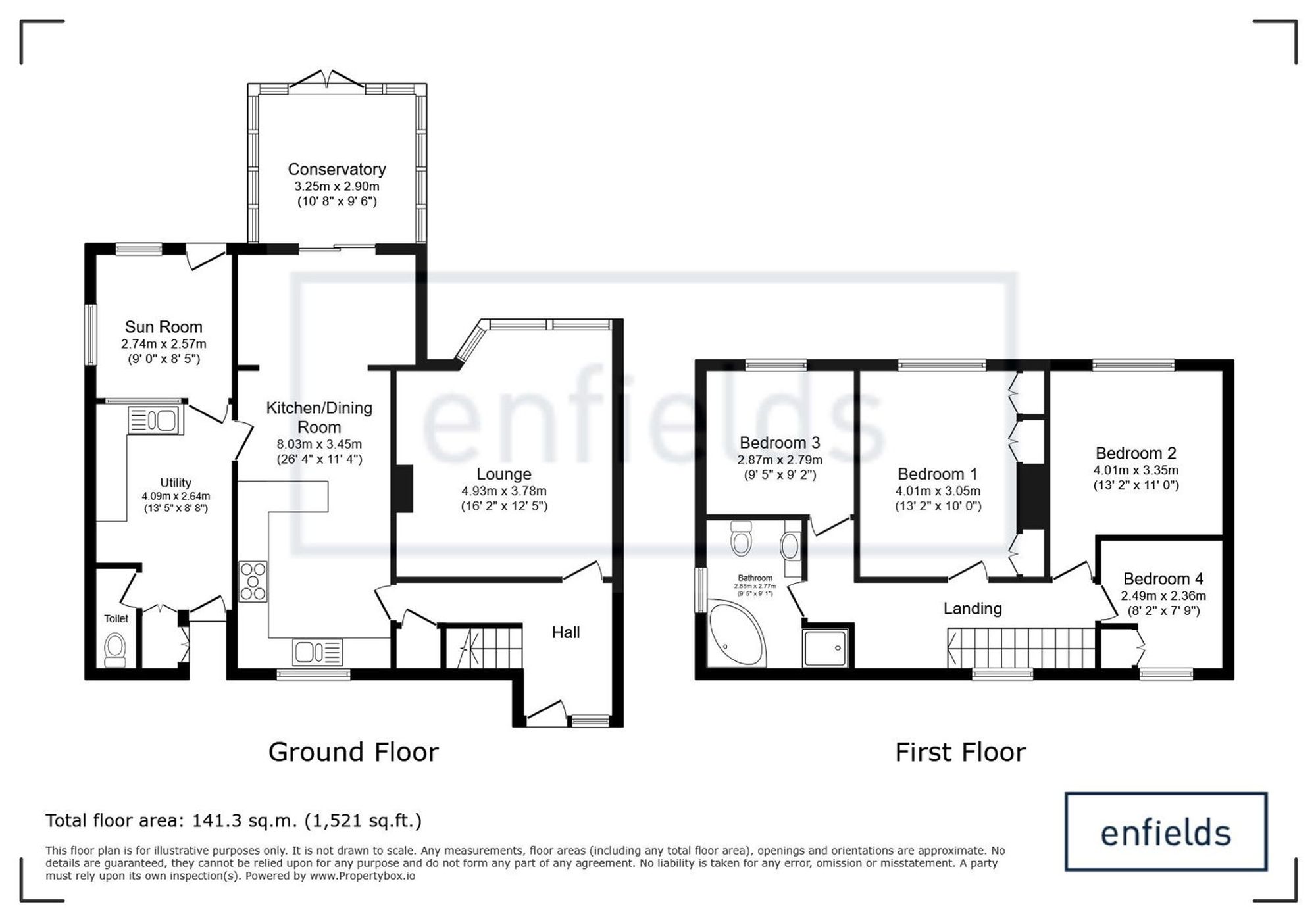 80 Yeovil Chase, Southampton floorplan