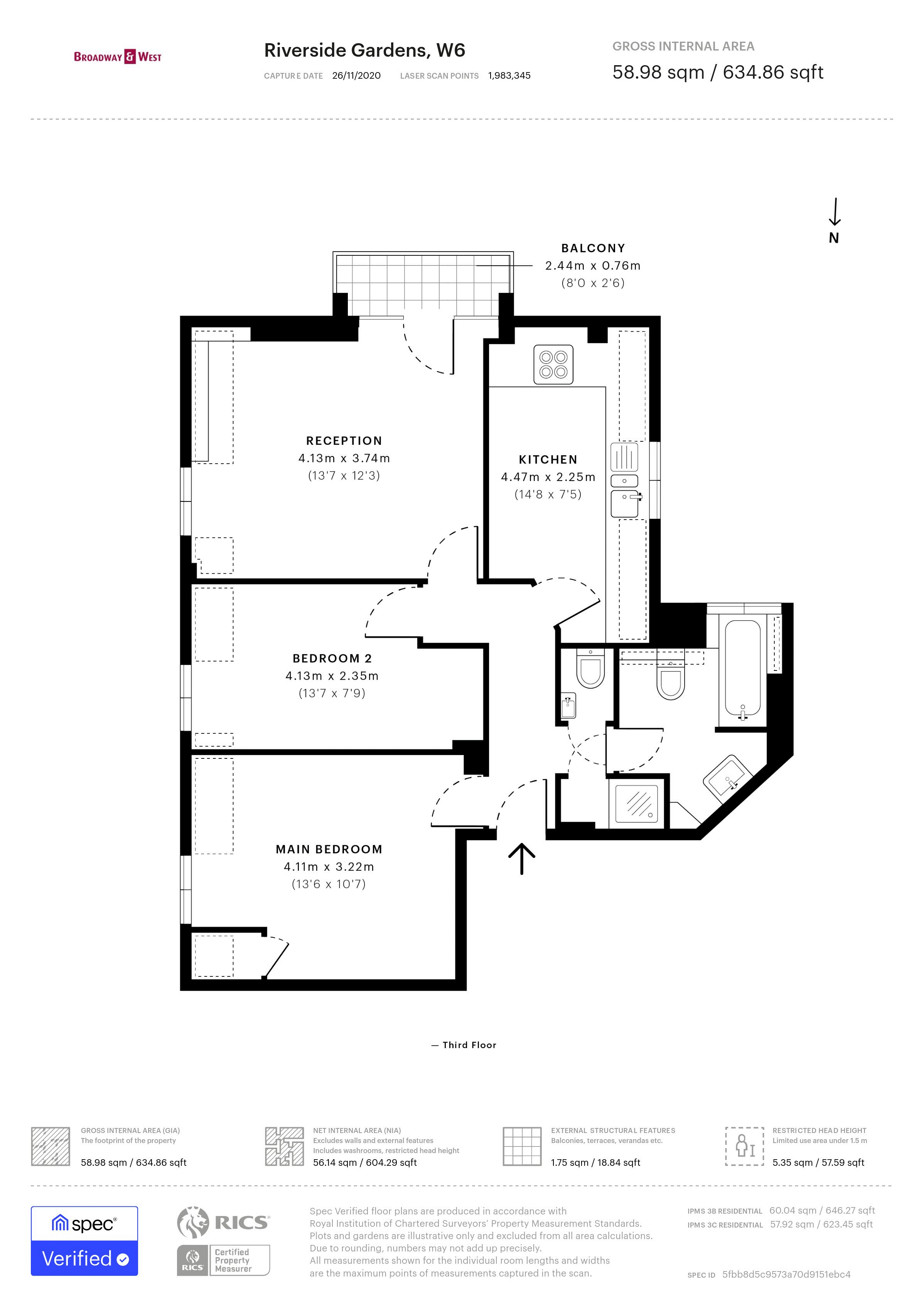 Riverside Gardens Hammersmith London W6 2 Bedroom Flat For Sale Primelocation