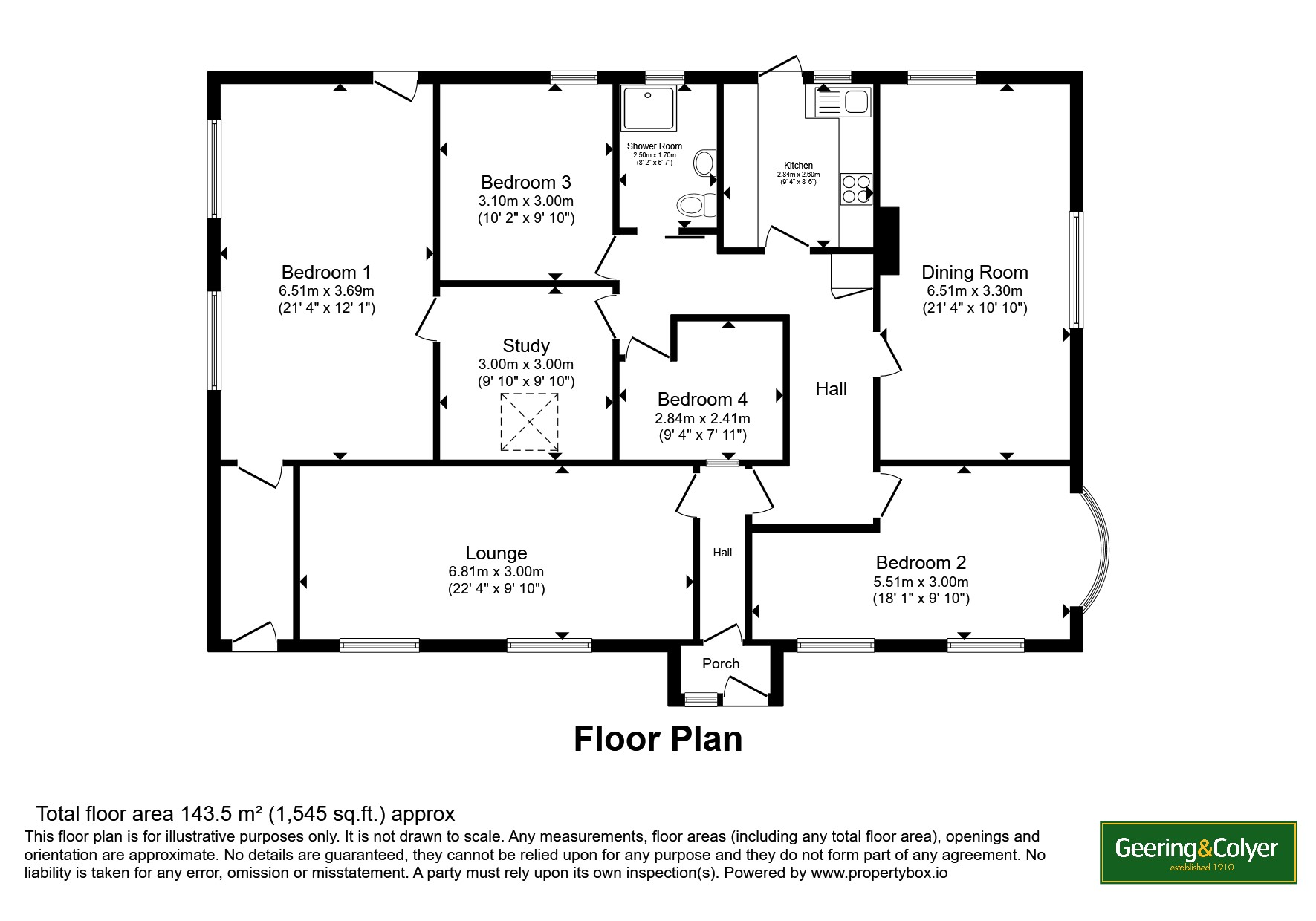 1, Woodland Way, Romney Marsh floorplan