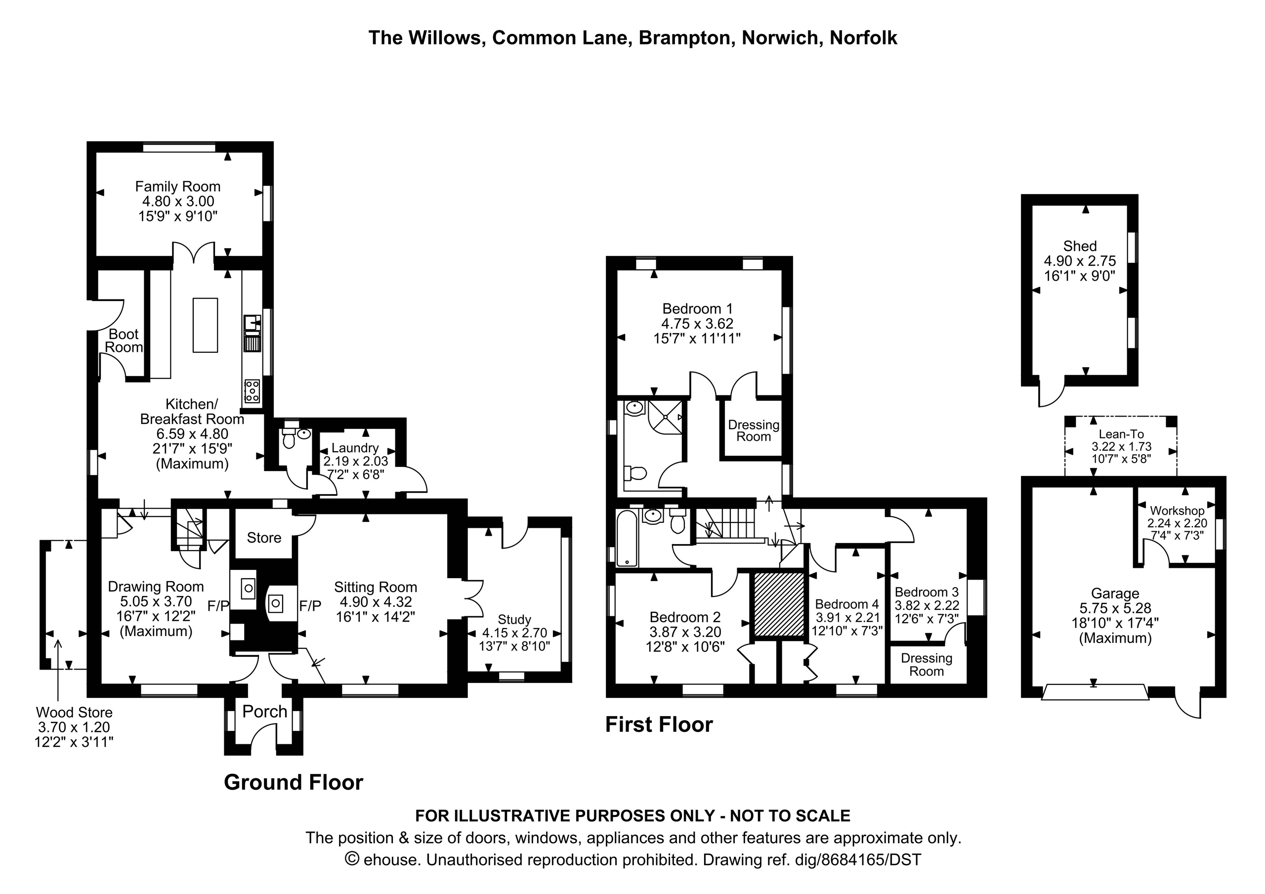 The Willows, Common Lane, Norwich floorplan