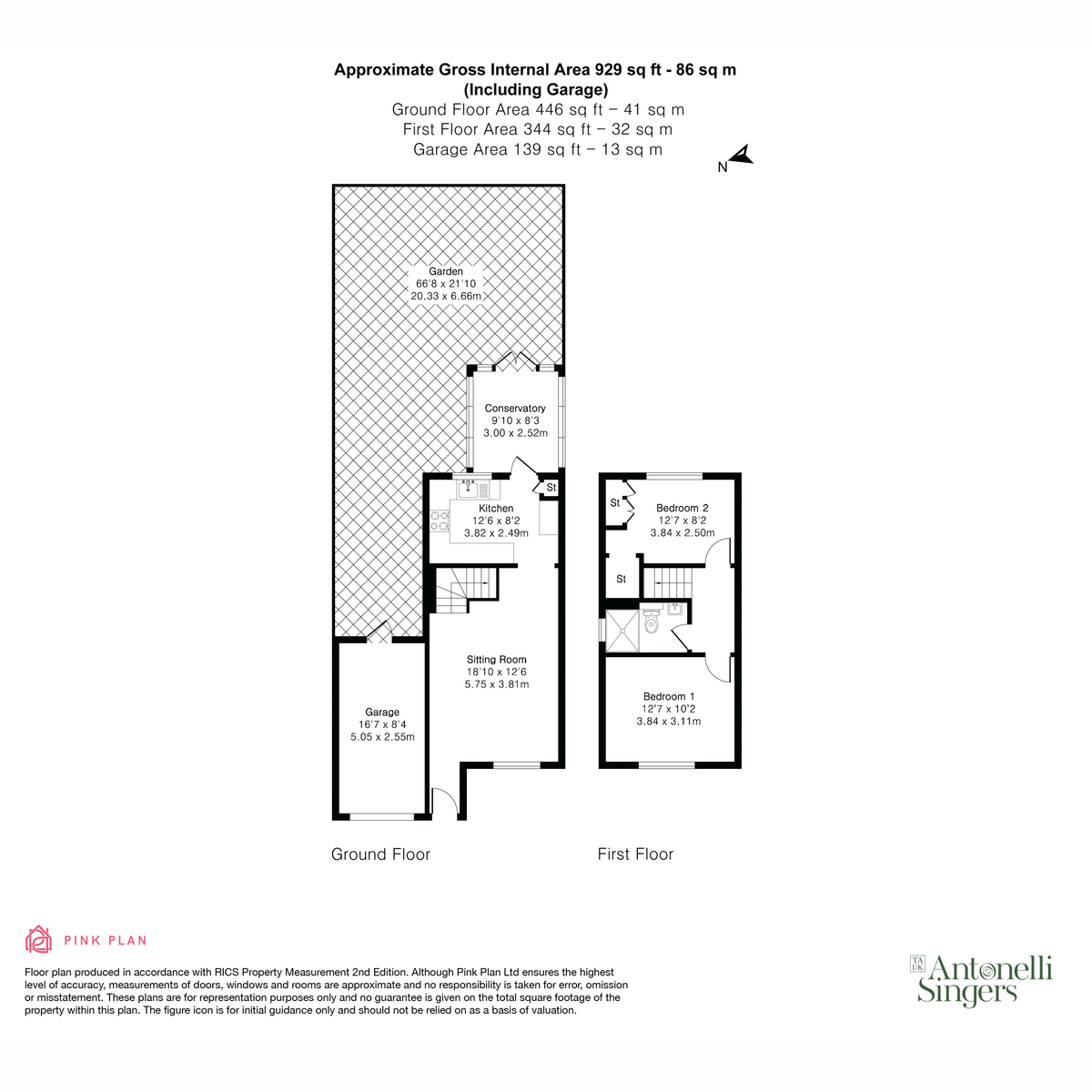 9, Sunkist Way, Wallington floorplan