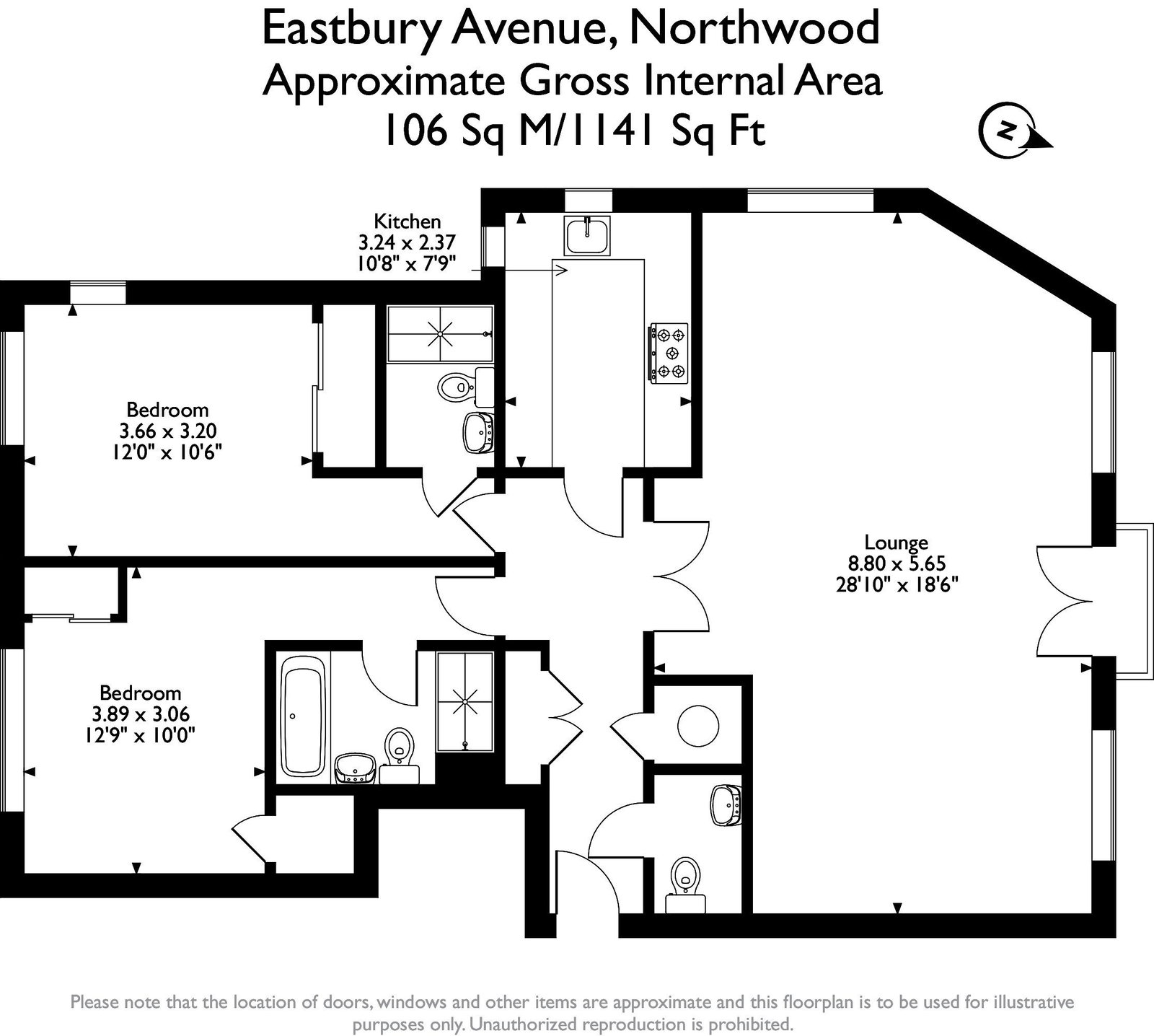 3, Emberton Court, Northwood floorplan