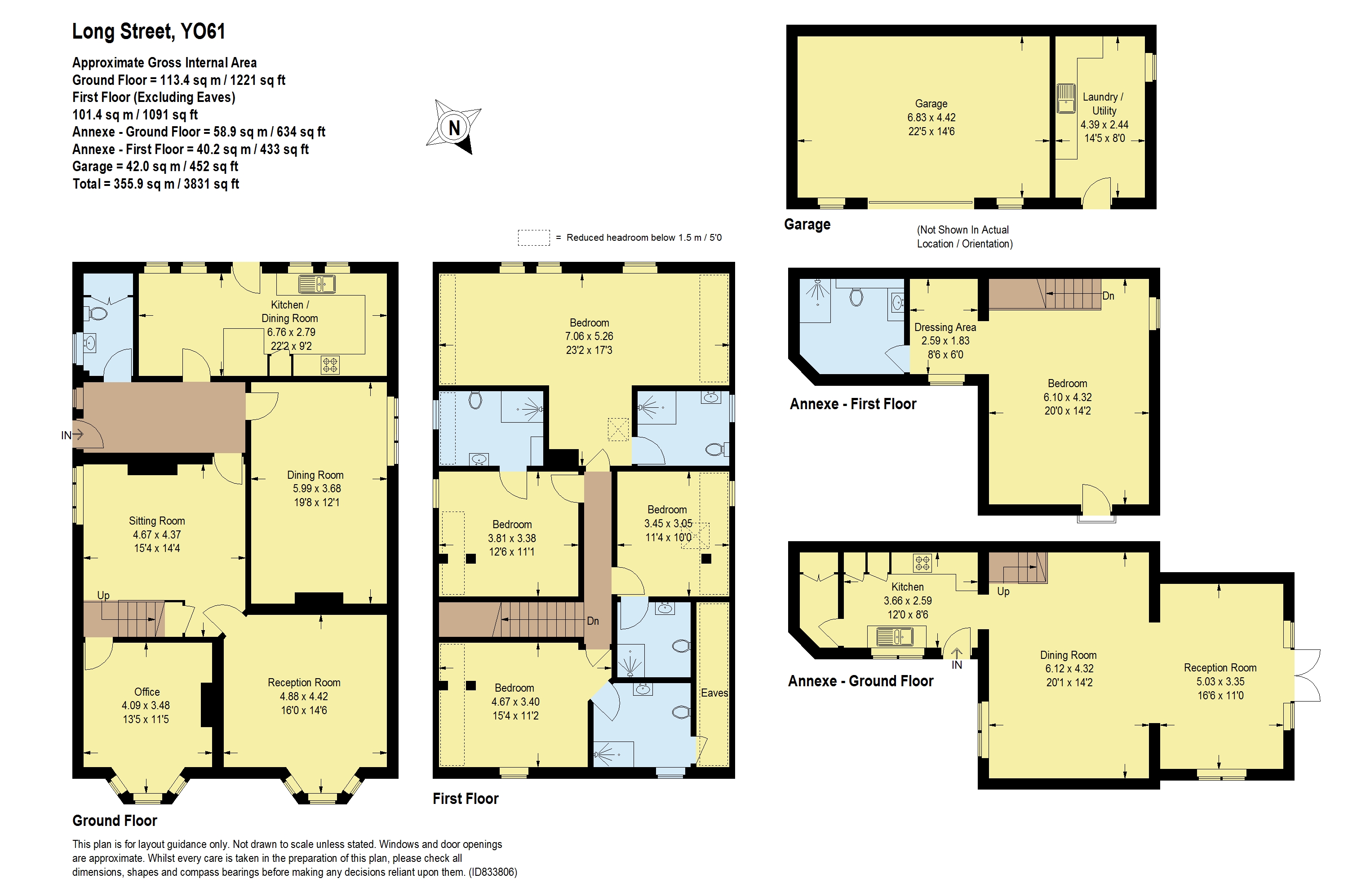 Long Street, Easingwold, York YO61, 5 bedroom terraced house for sale