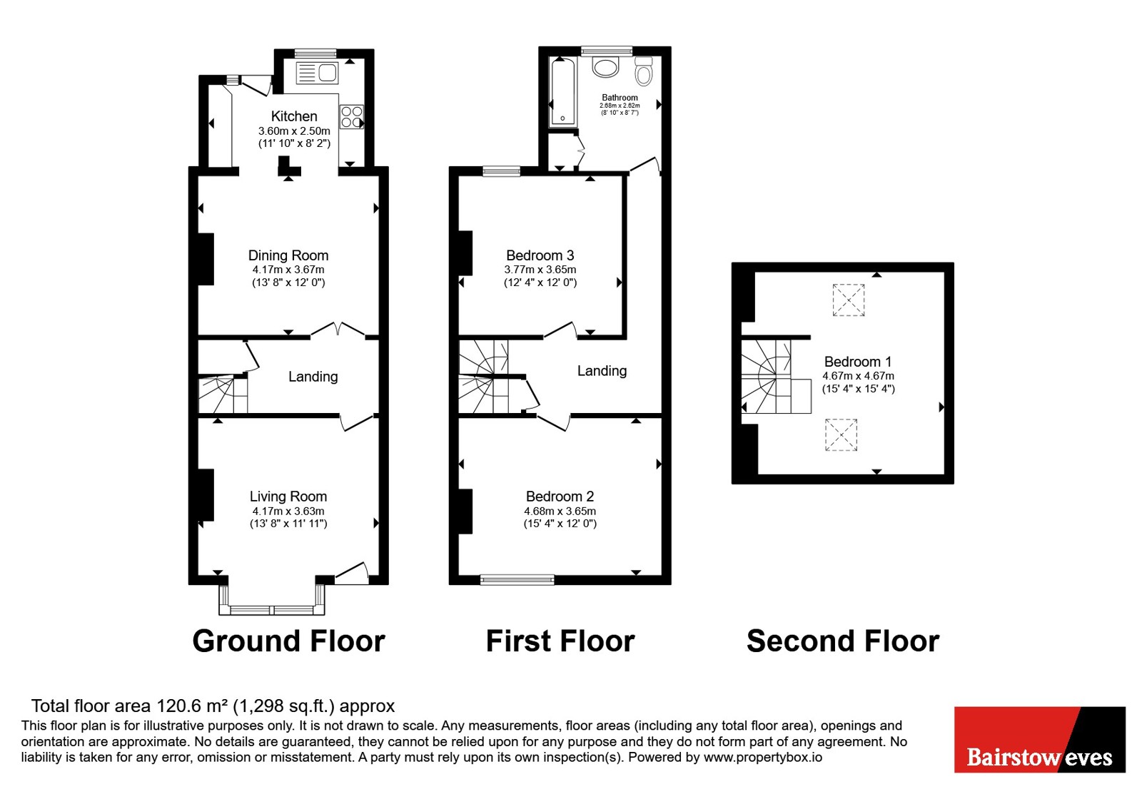 146, Portland Road, Nottingham floorplan