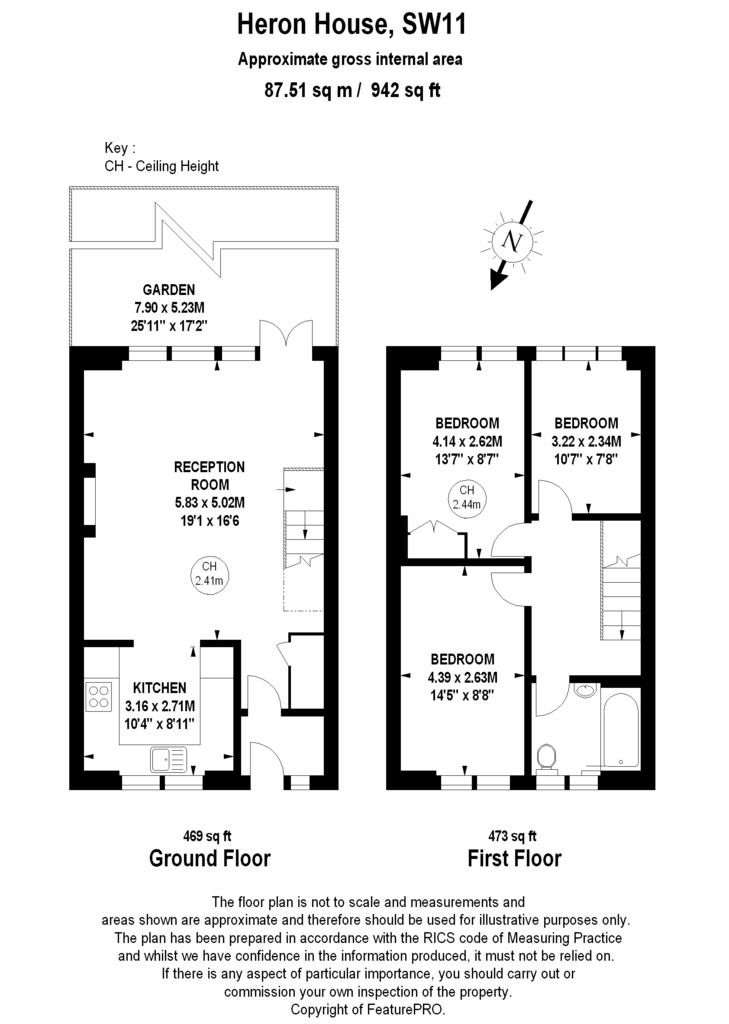 3 Bedrooms Flat to rent in Searles Close, London SW11