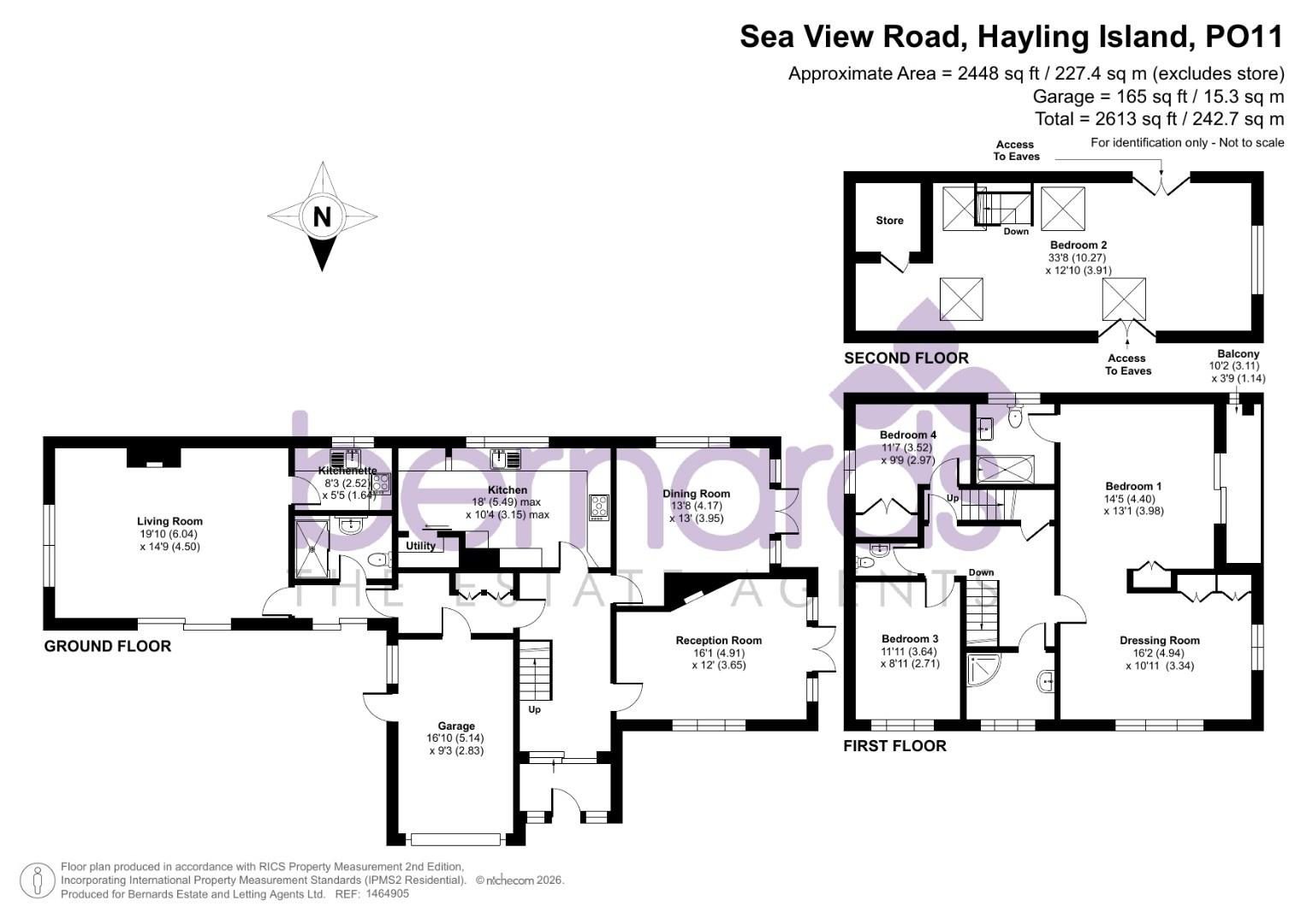 65, Sea View Road, Hayling Island floorplan