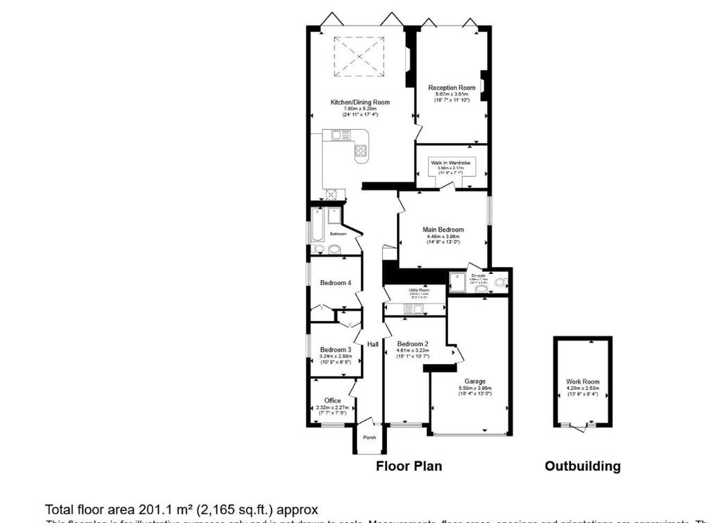 The Arches, Grafton Road, Worcester Park floorplan