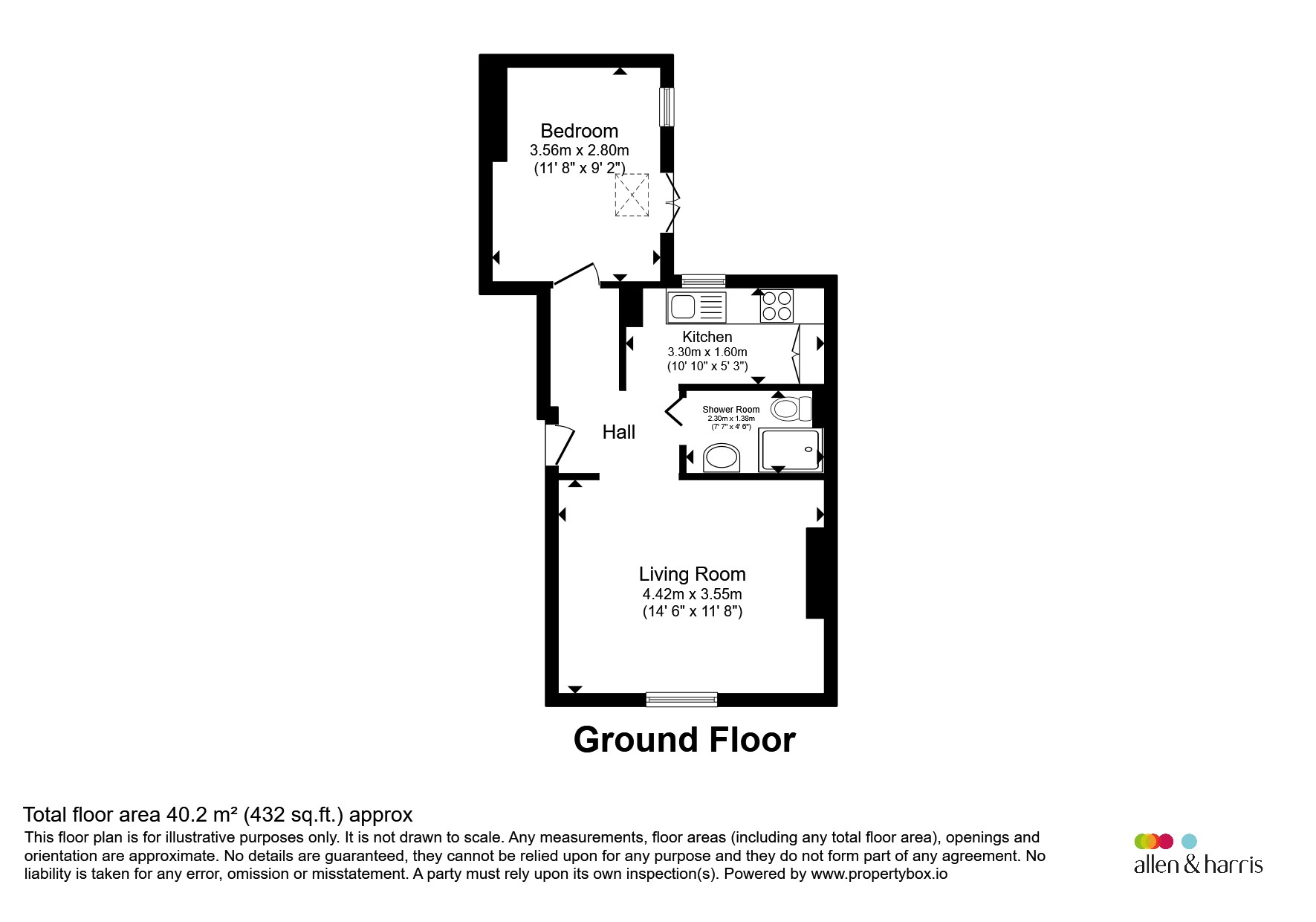 Flat, 4, Old Orchard Cottages, Bath floorplan